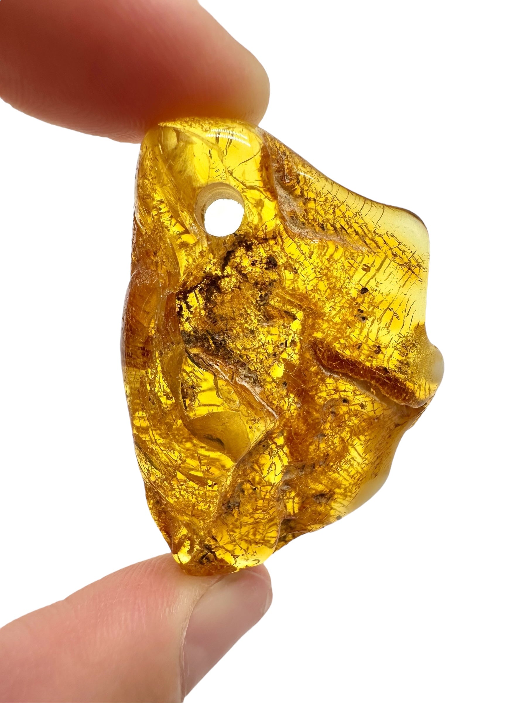 Amber with a drilled hole for hanging 6,5g – Lithuania - JND116