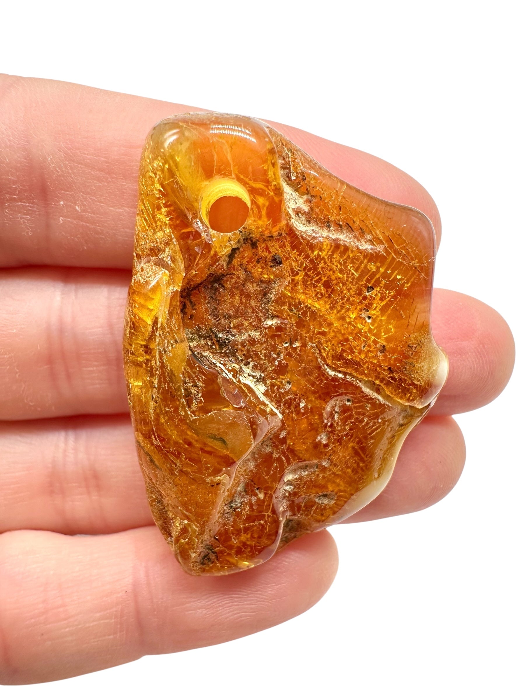 Amber with a drilled hole for hanging 6,5g – Lithuania