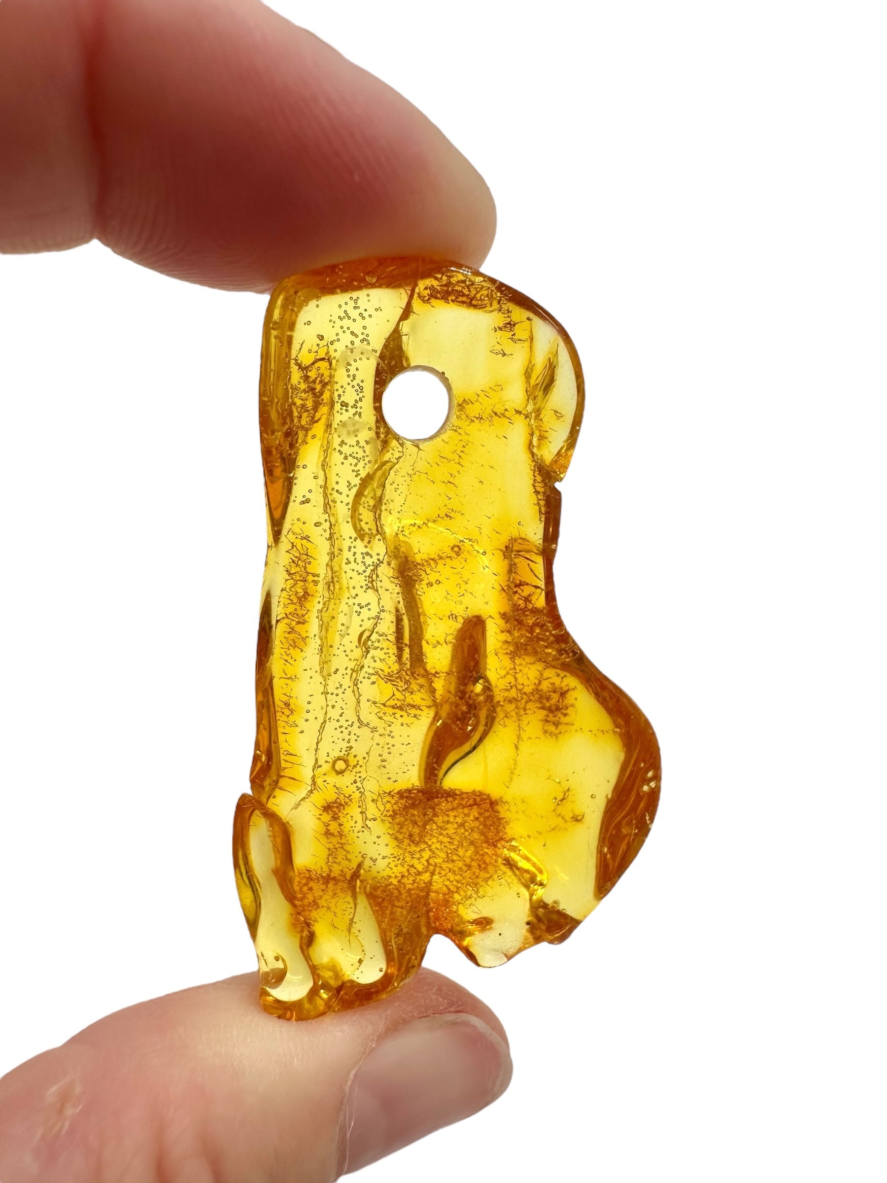 Amber with a drilled hole for hanging 5g – Lithuania - JND117
