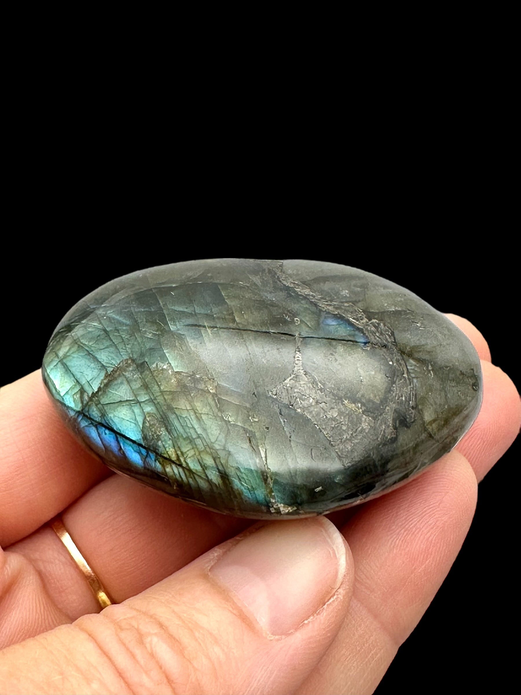 Labradorite heart 5,4cm – Madagascar - L039