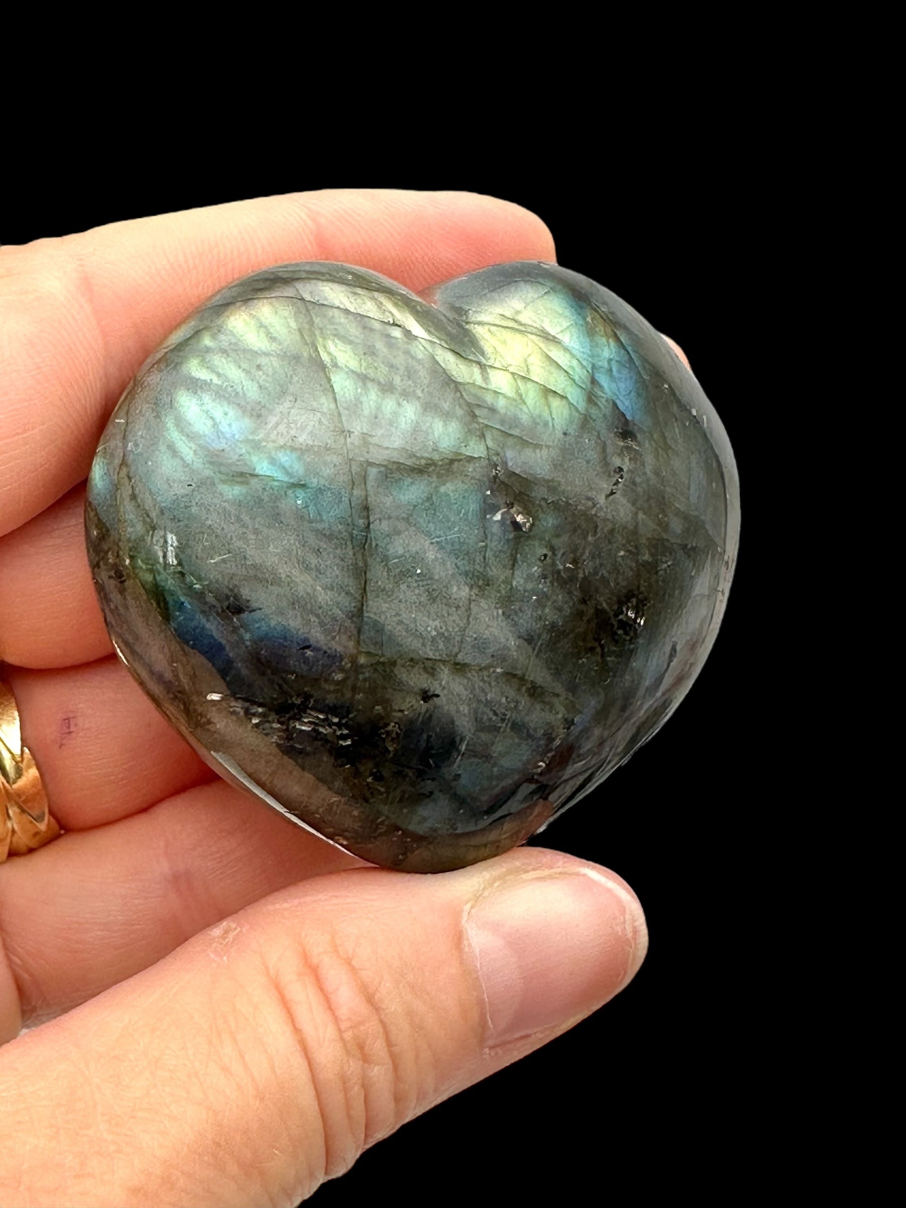 Labradorite heart 5,4cm – Madagascar