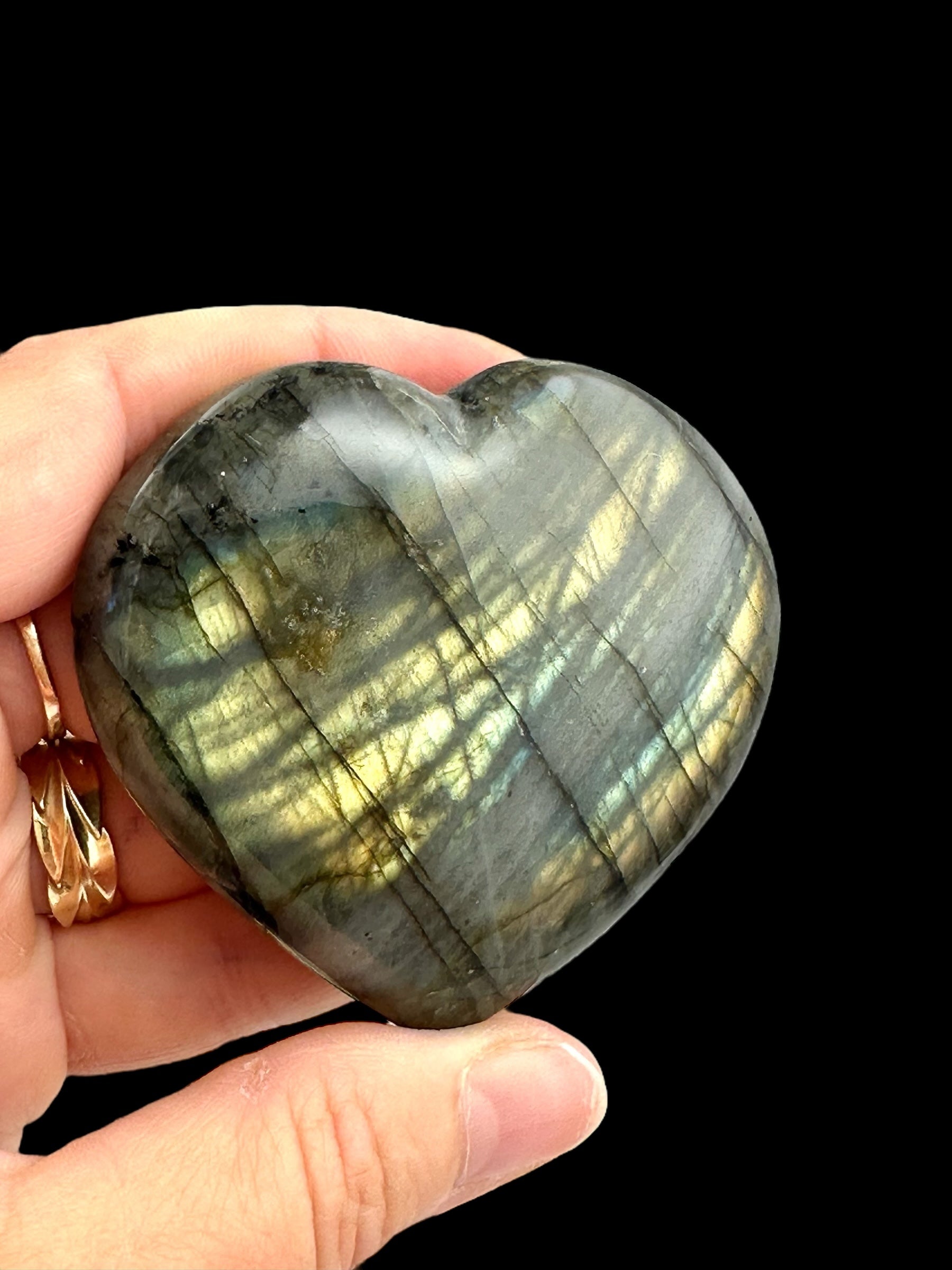 Labradorite heart 6,1cm – Madagascar