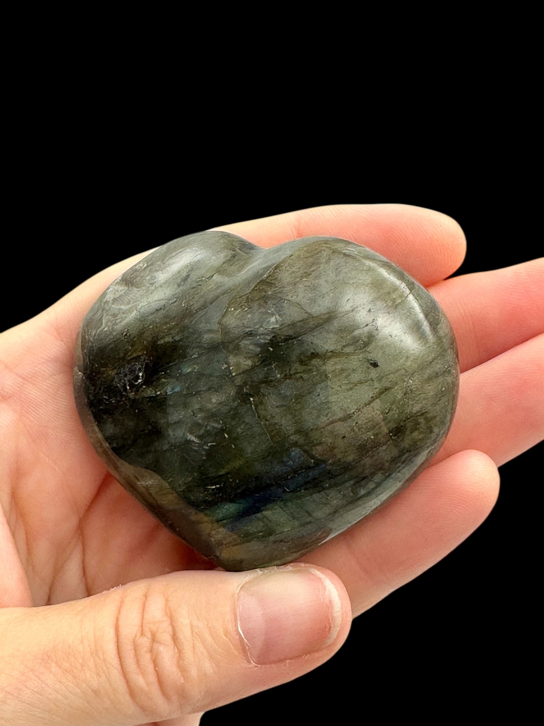 Labradorite heart 5,7cm – Madagascar - L041