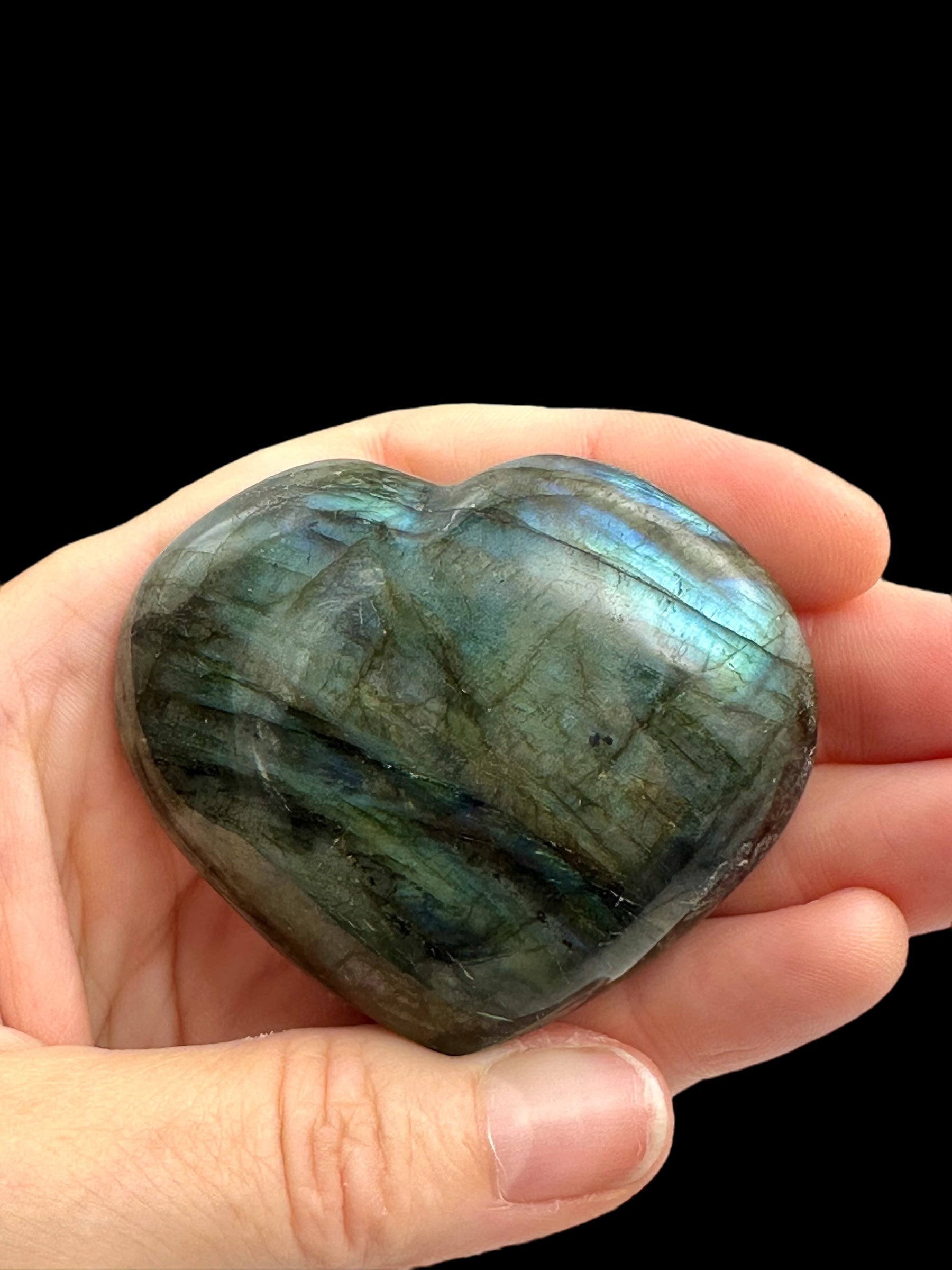 Labradorite heart 5,7cm – Madagascar