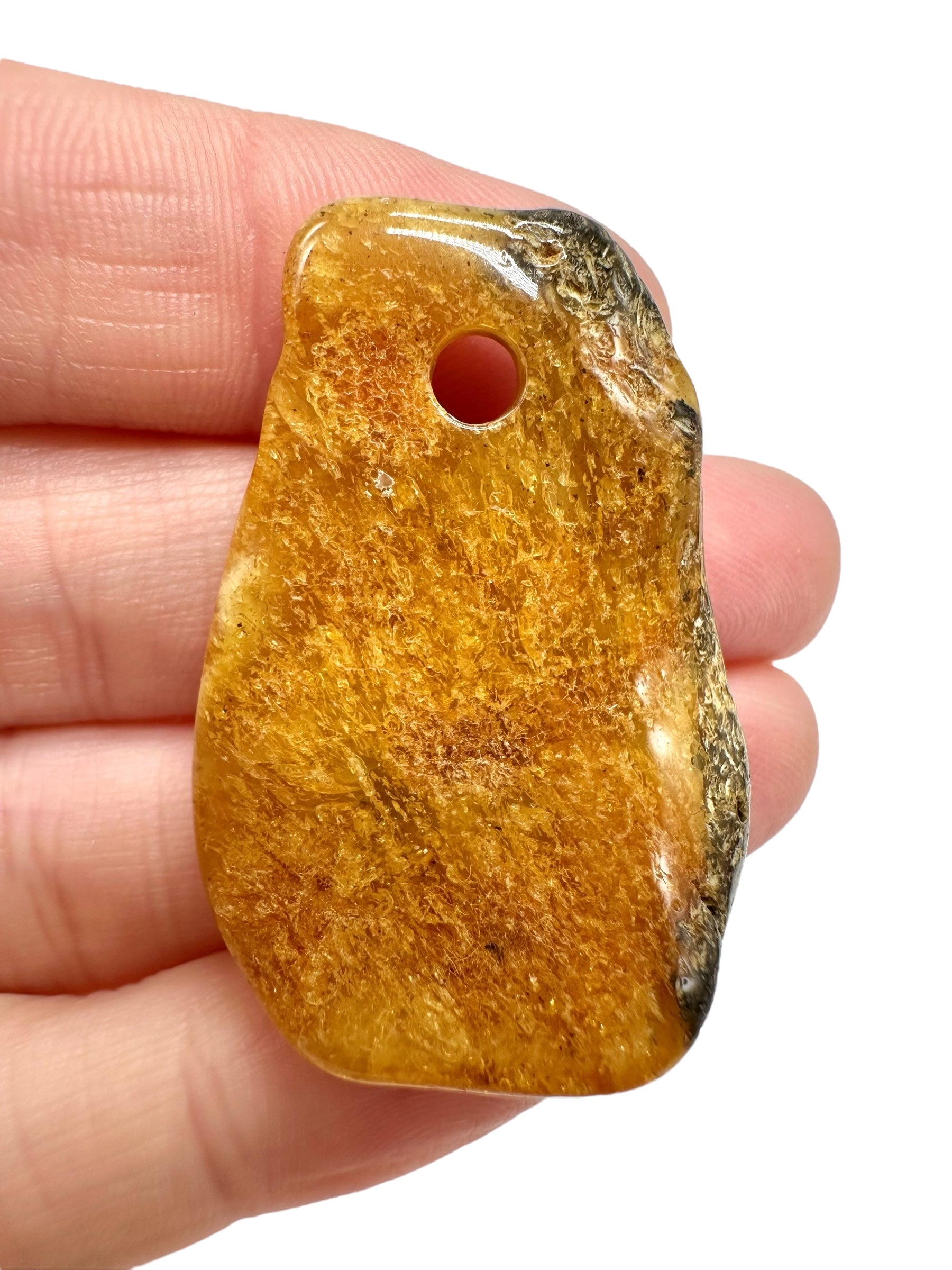 Amber with a drilled hole for hanging 4g – Lithuania - JND136