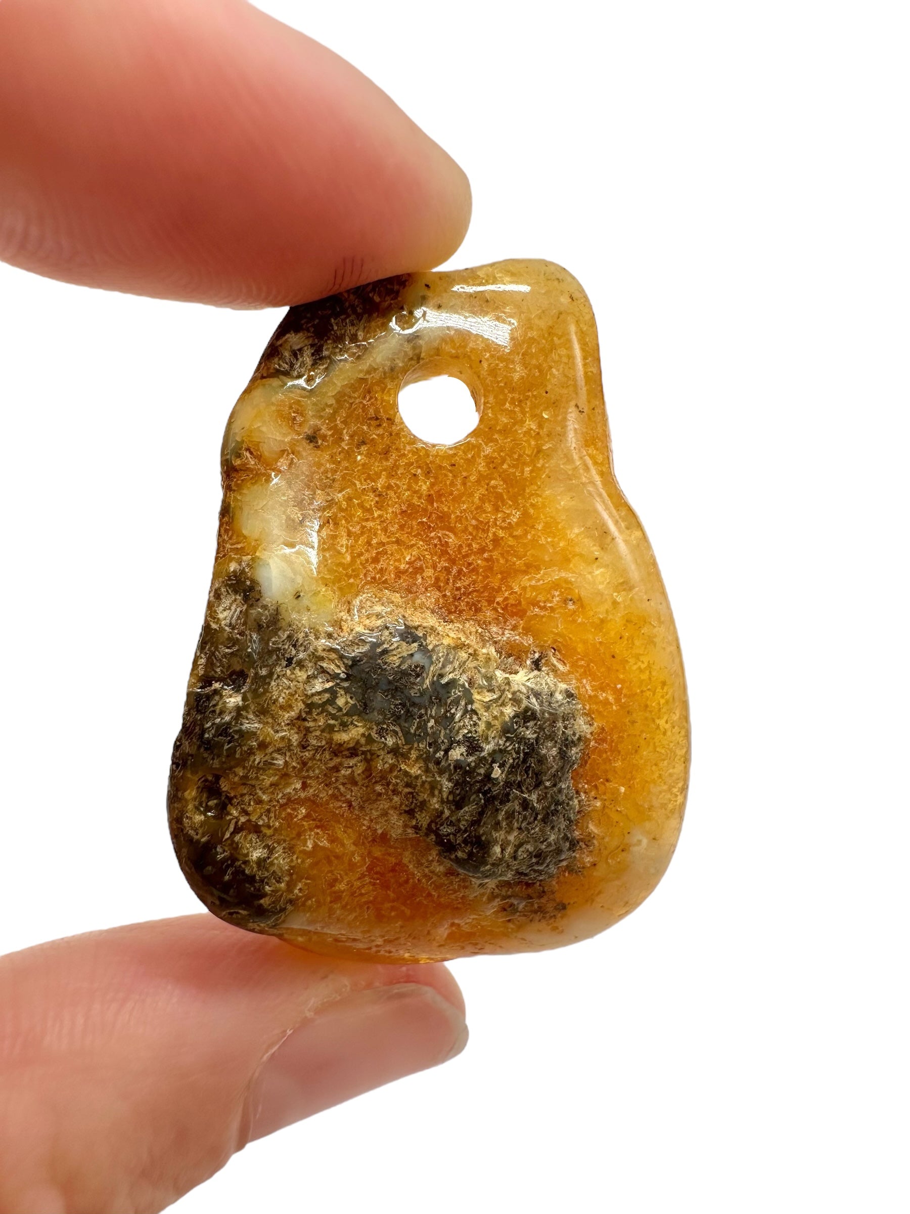 Amber with a drilled hole for hanging 4g – Lithuania - JND136