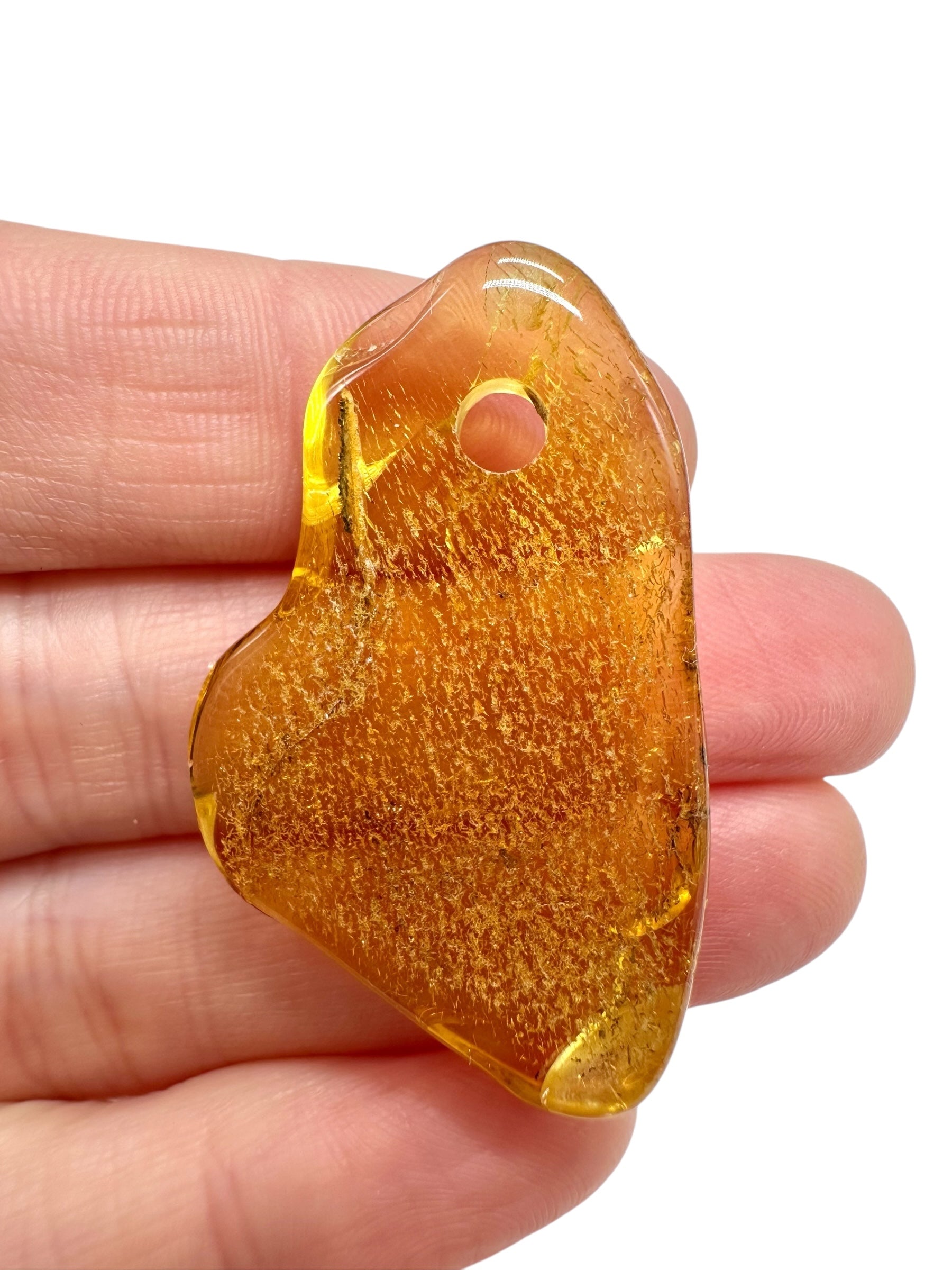 Amber with a drilled hole for hanging 2,8g – Lithuania - JND140