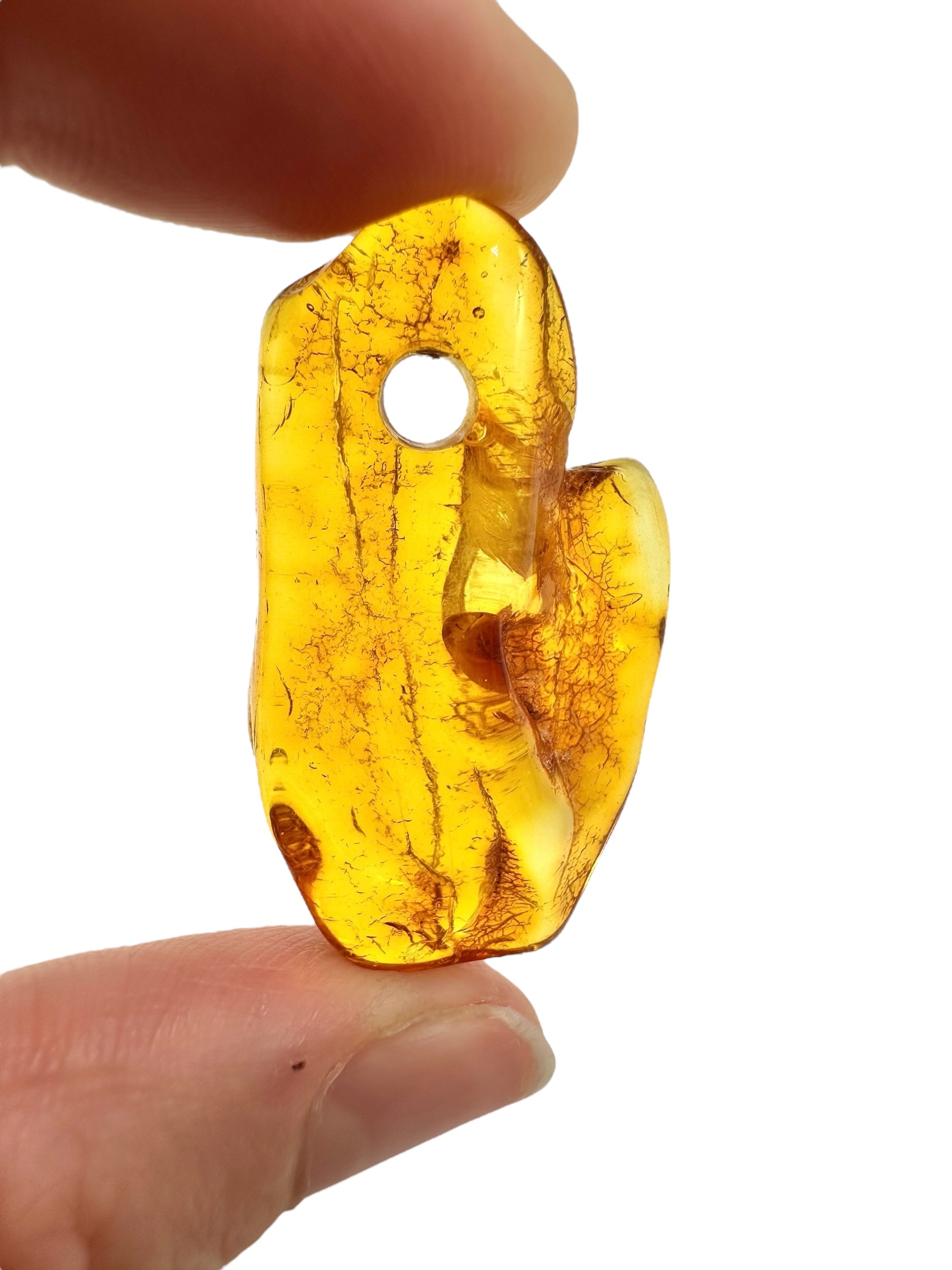 Amber with a drilled hole for hanging 3,6g – Lithuania - JND145