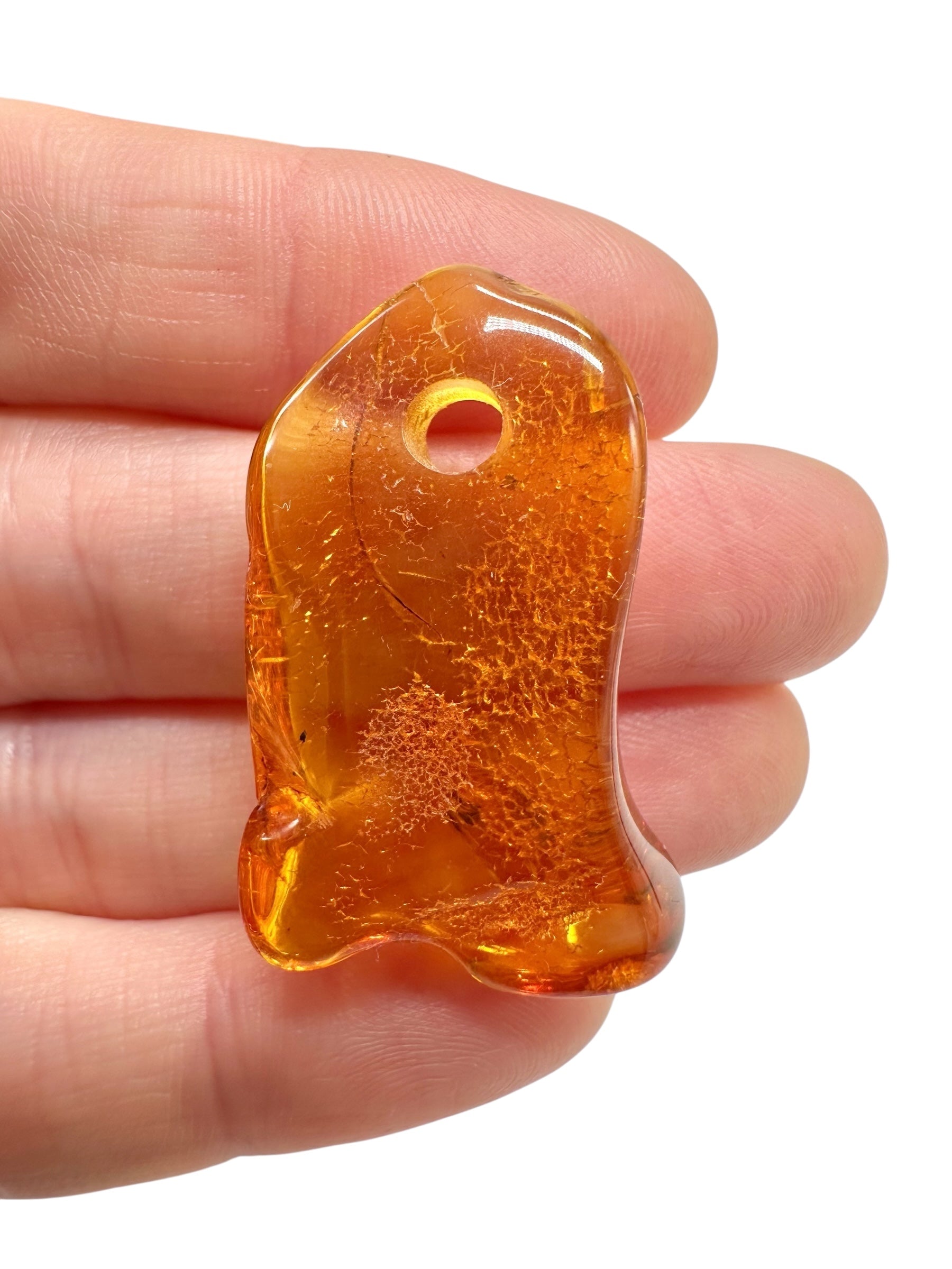 Amber with a drilled hole for hanging 2,8g – Lithuania - JND147