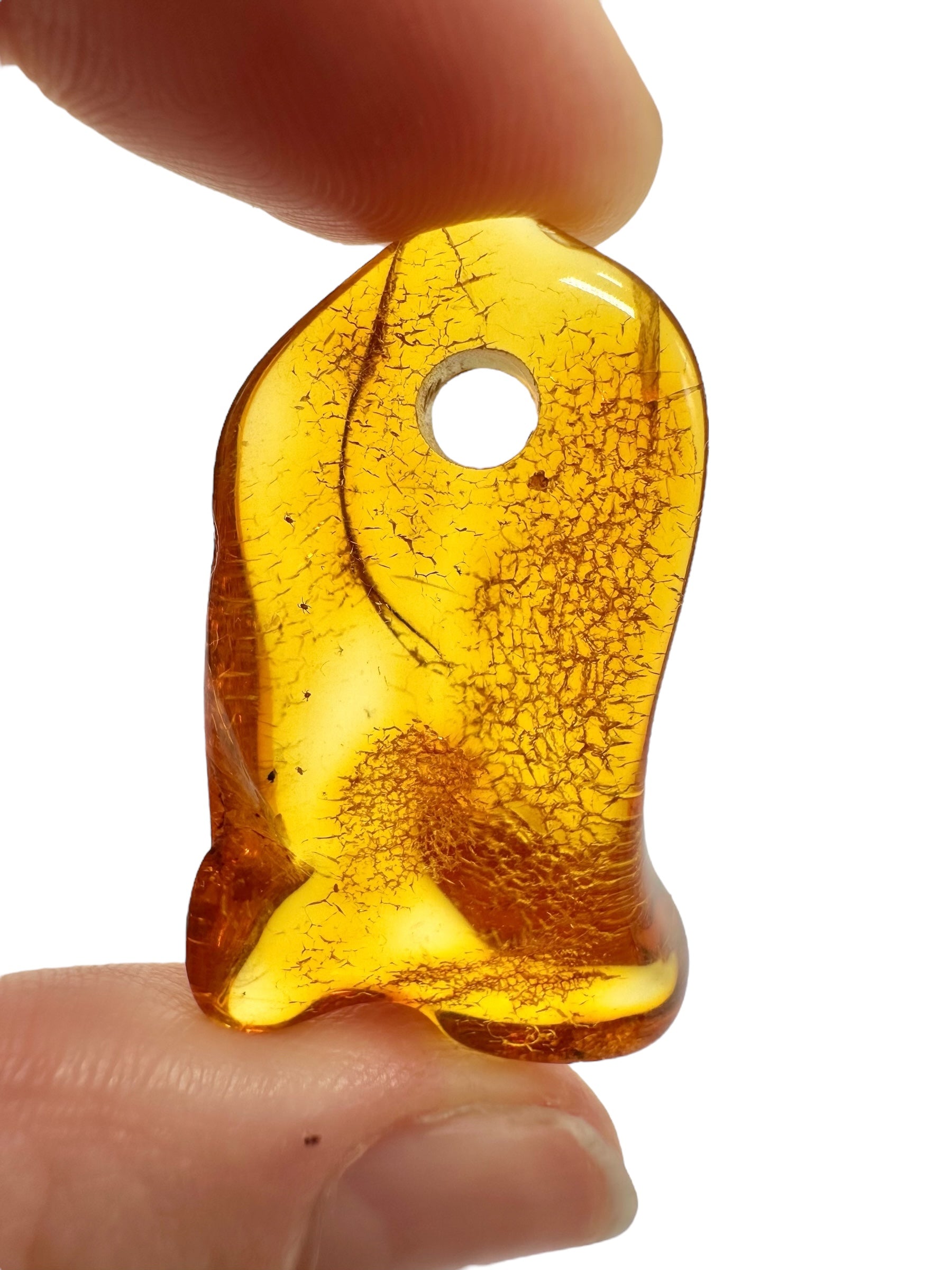 Amber with a drilled hole for hanging 2,8g – Lithuania - JND147