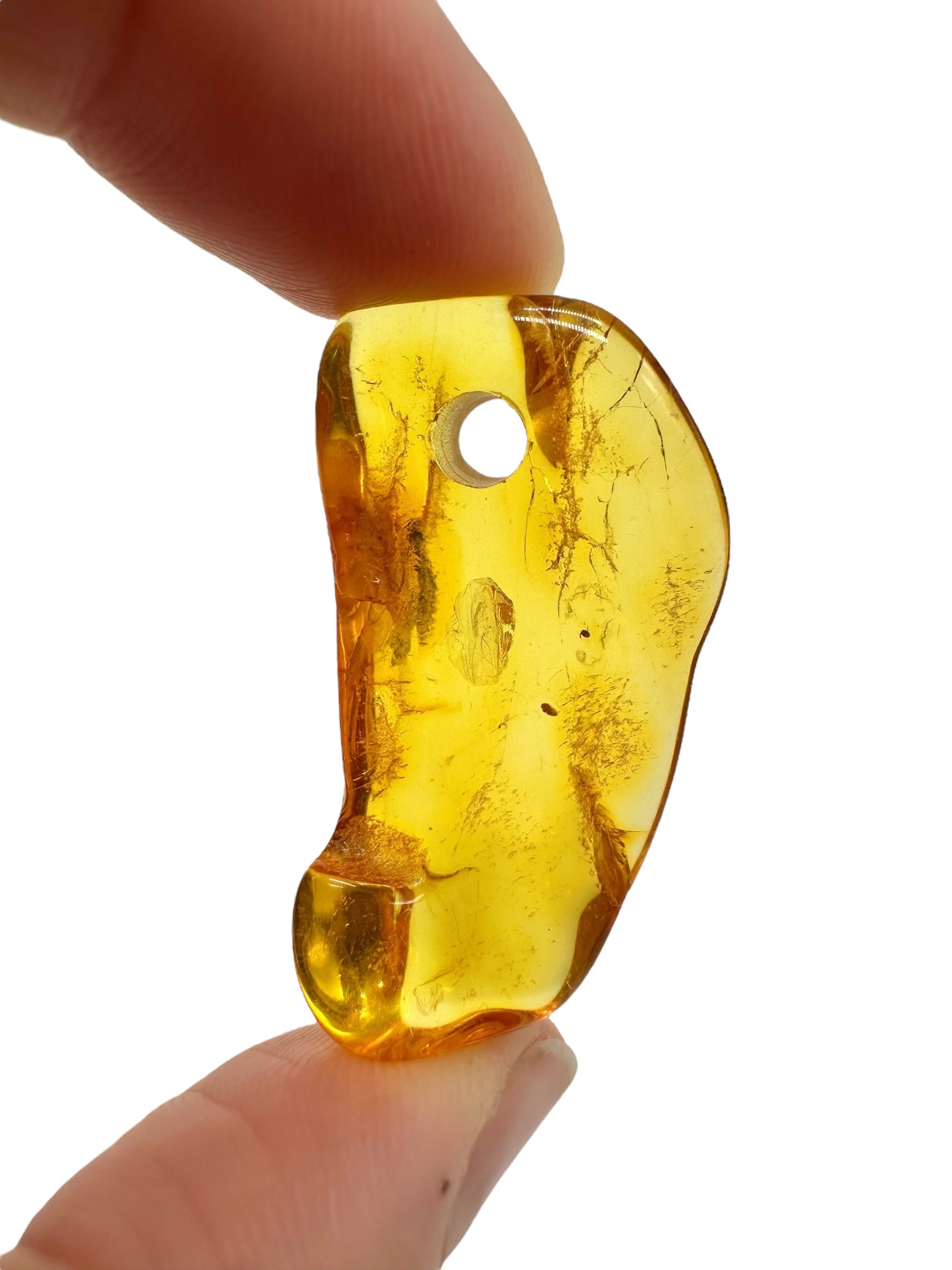 Amber with a drilled hole for hanging 2,9g – Lithuania - JND150
