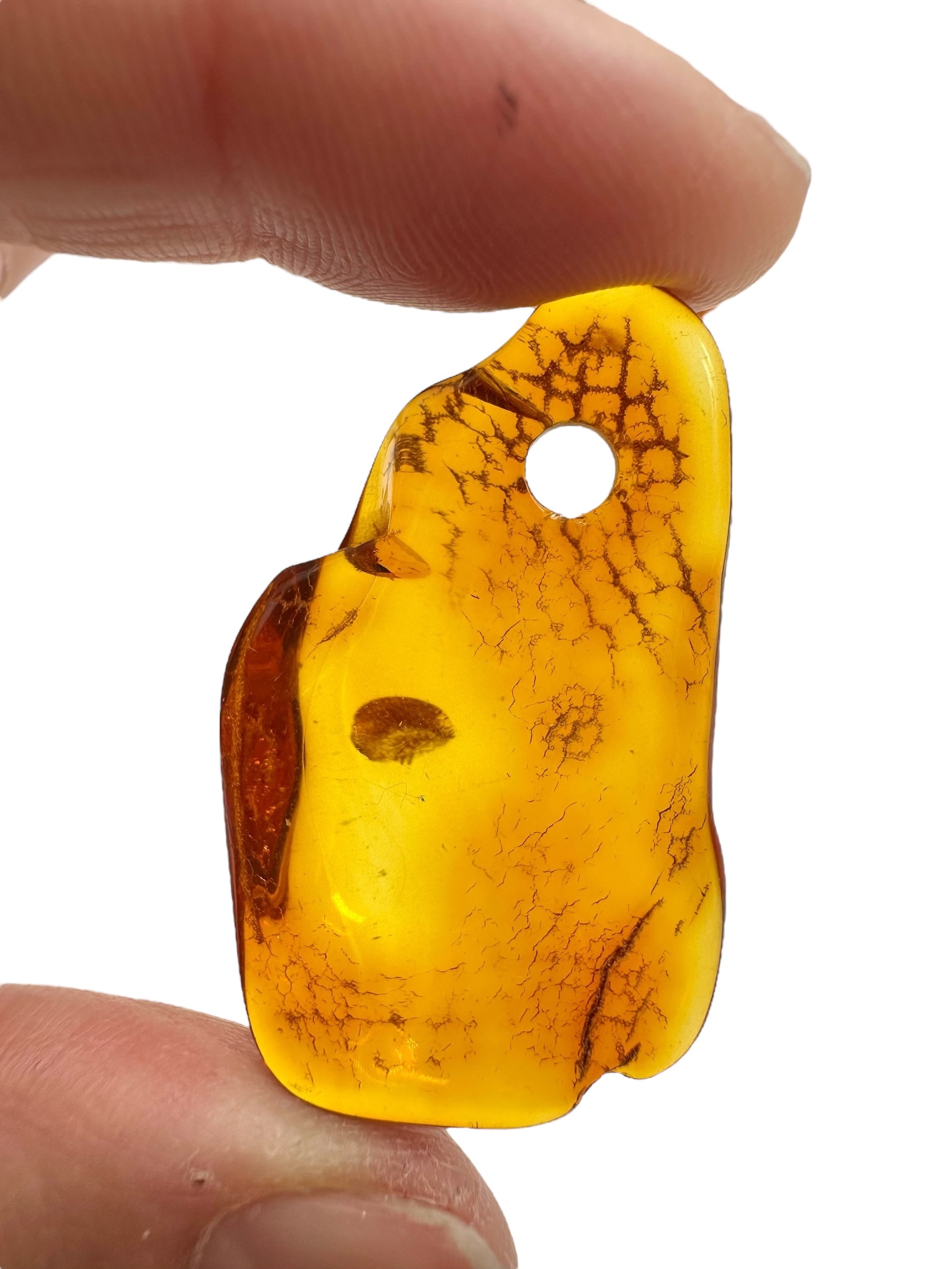 Amber with a drilled hole for hanging 4g – Lithuania - JND152