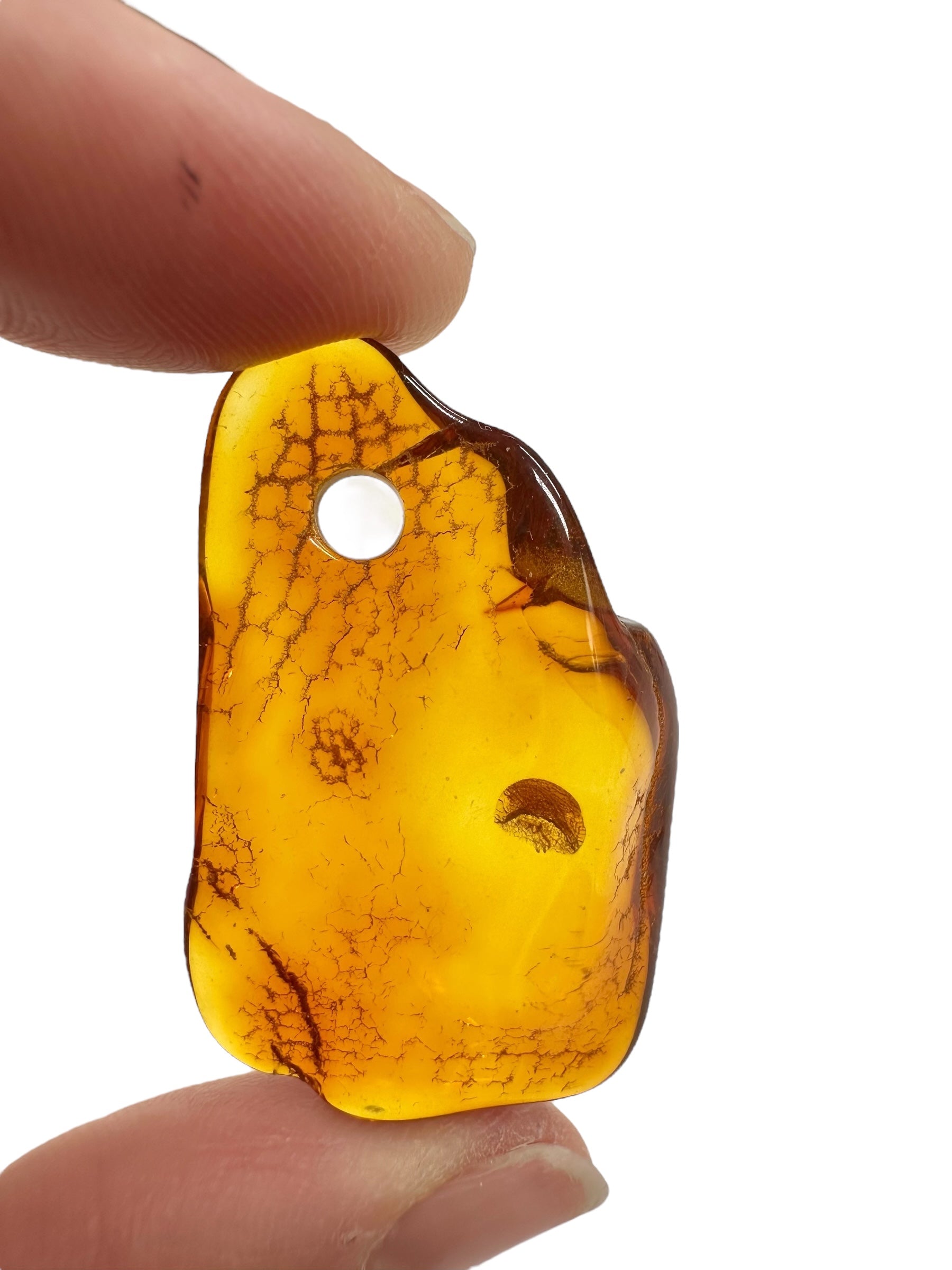Amber with a drilled hole for hanging 4g – Lithuania - JND152