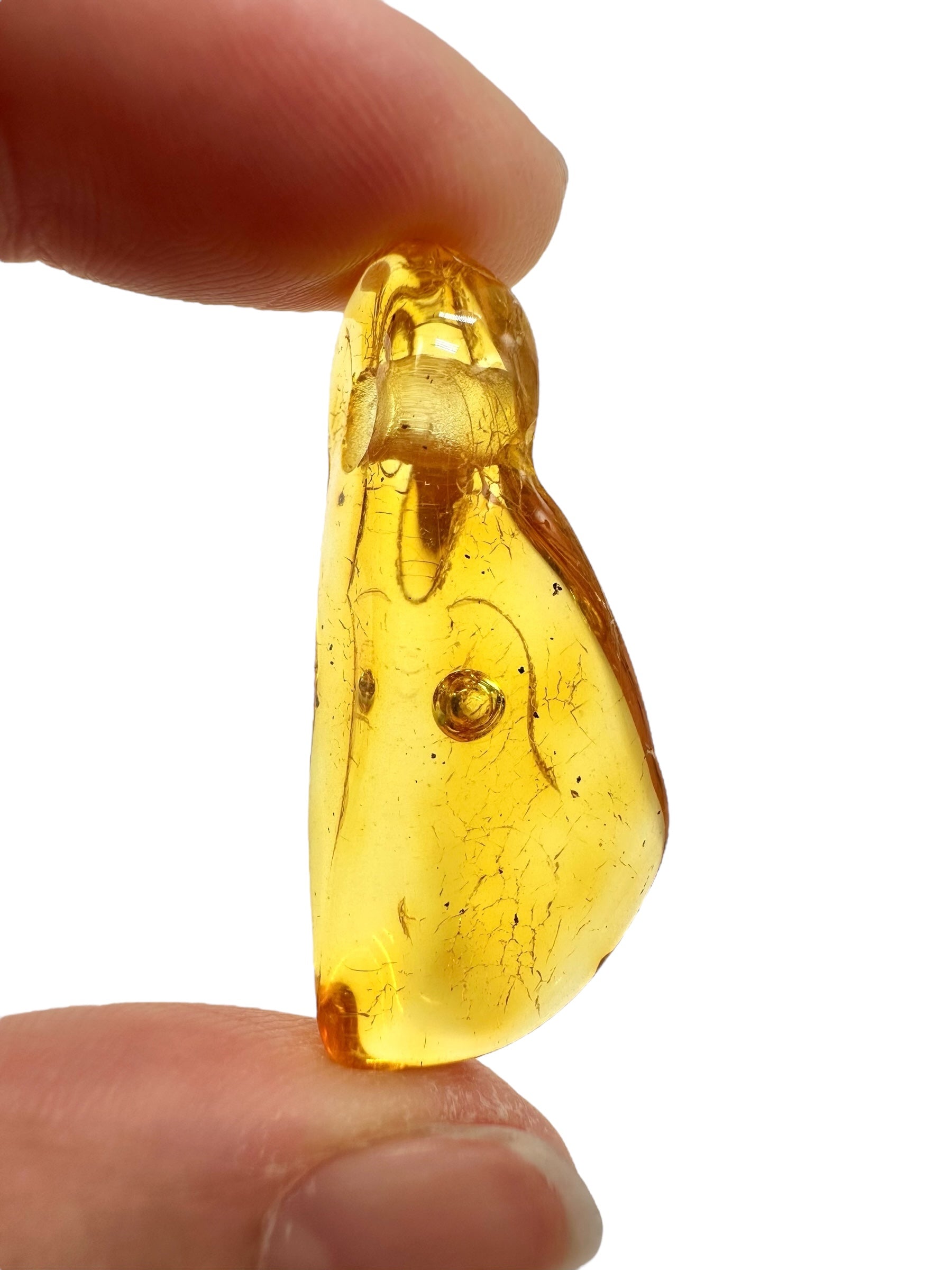 Amber with a drilled hole for hanging 2,3g – Lithuania - JND160