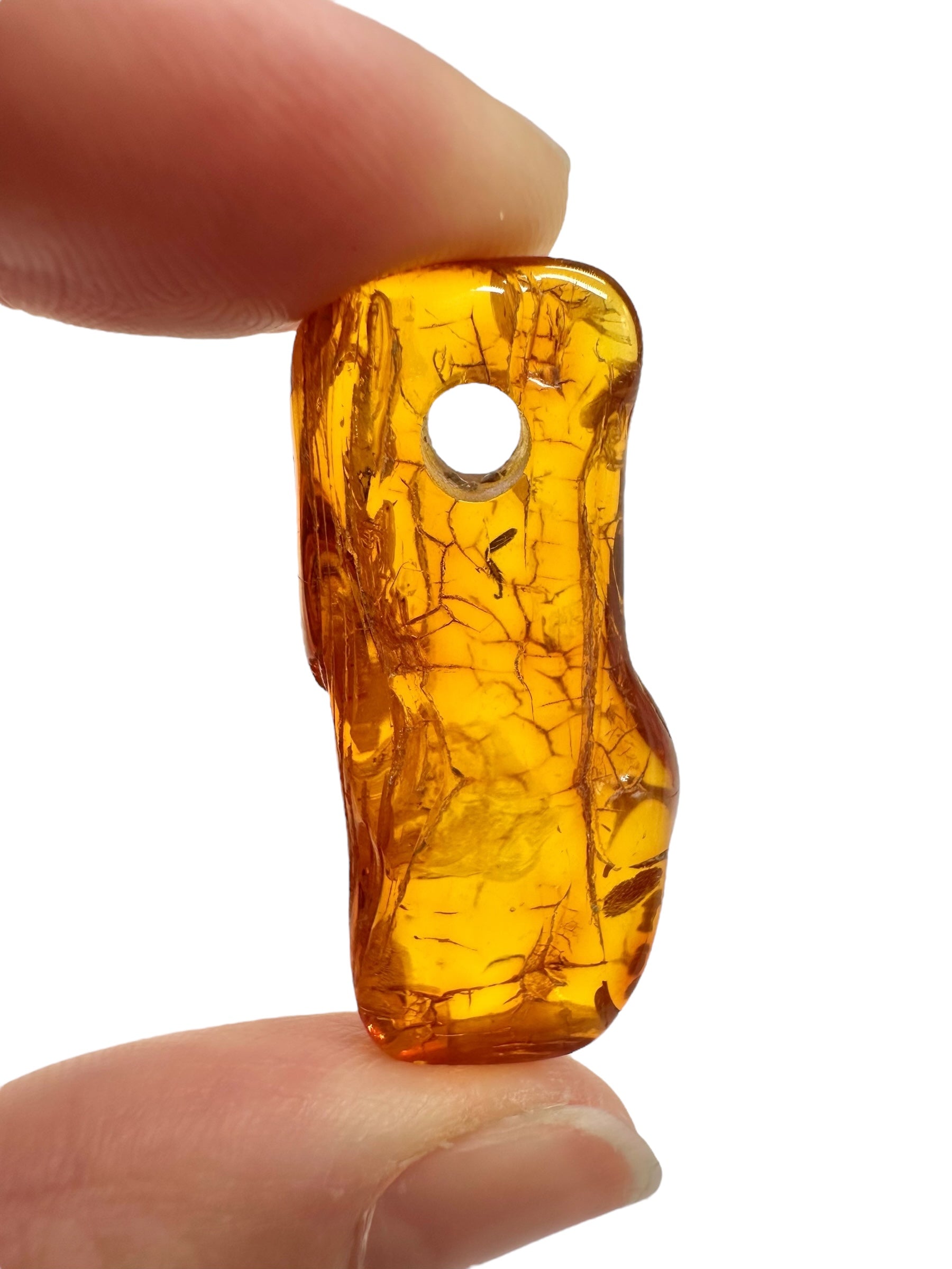 Amber with a drilled hole for hanging 2,9g – Lithuania - JND162