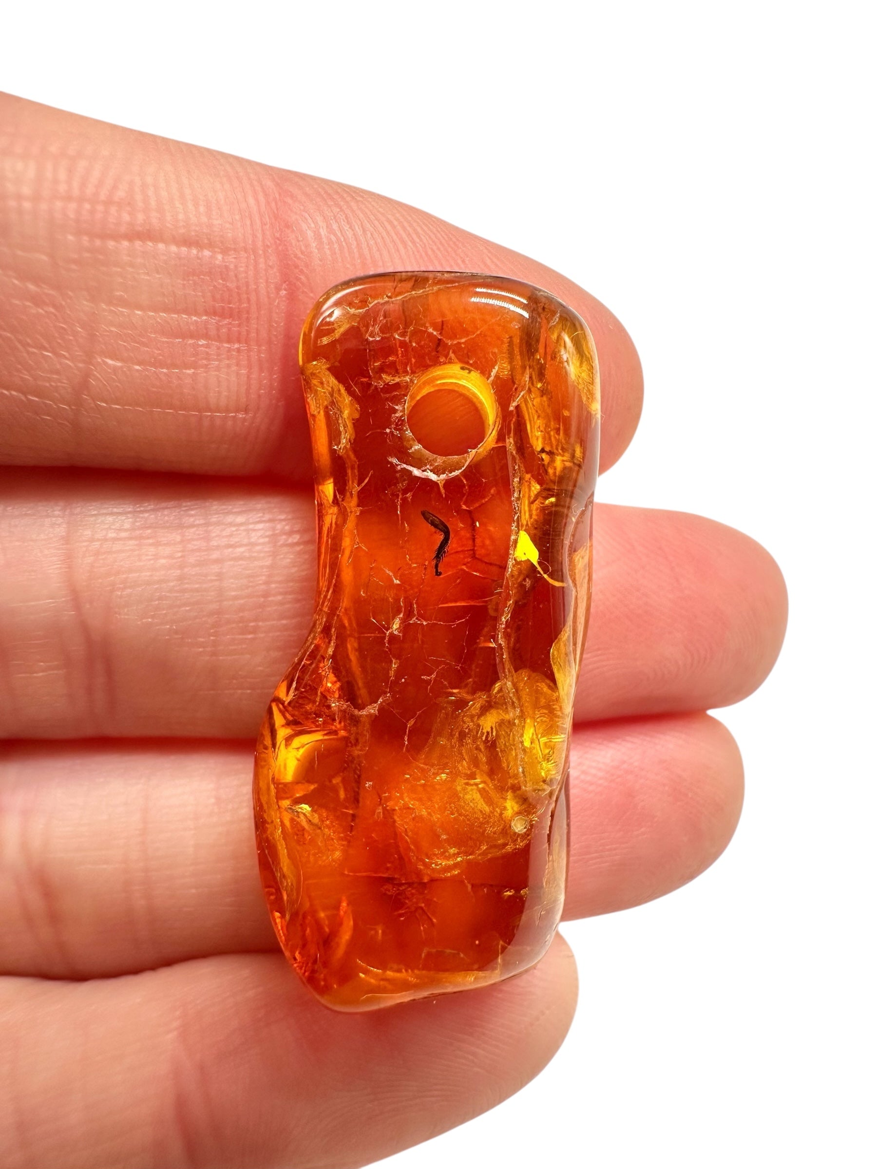Amber with a drilled hole for hanging 2,9g – Lithuania