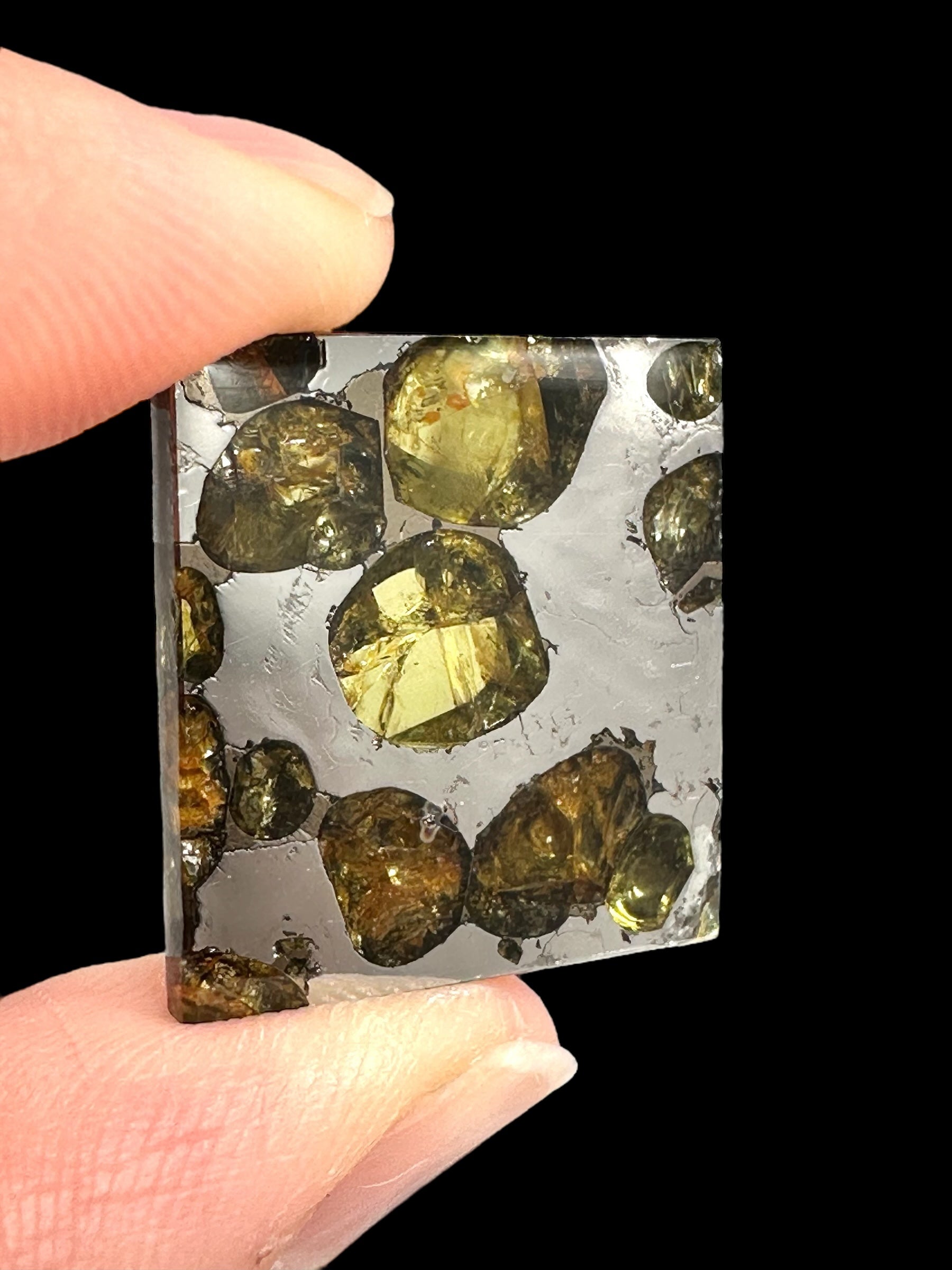 Meteorite Pallasit Brahin 5,7g – Extra Quality – Belarus - MEBR41