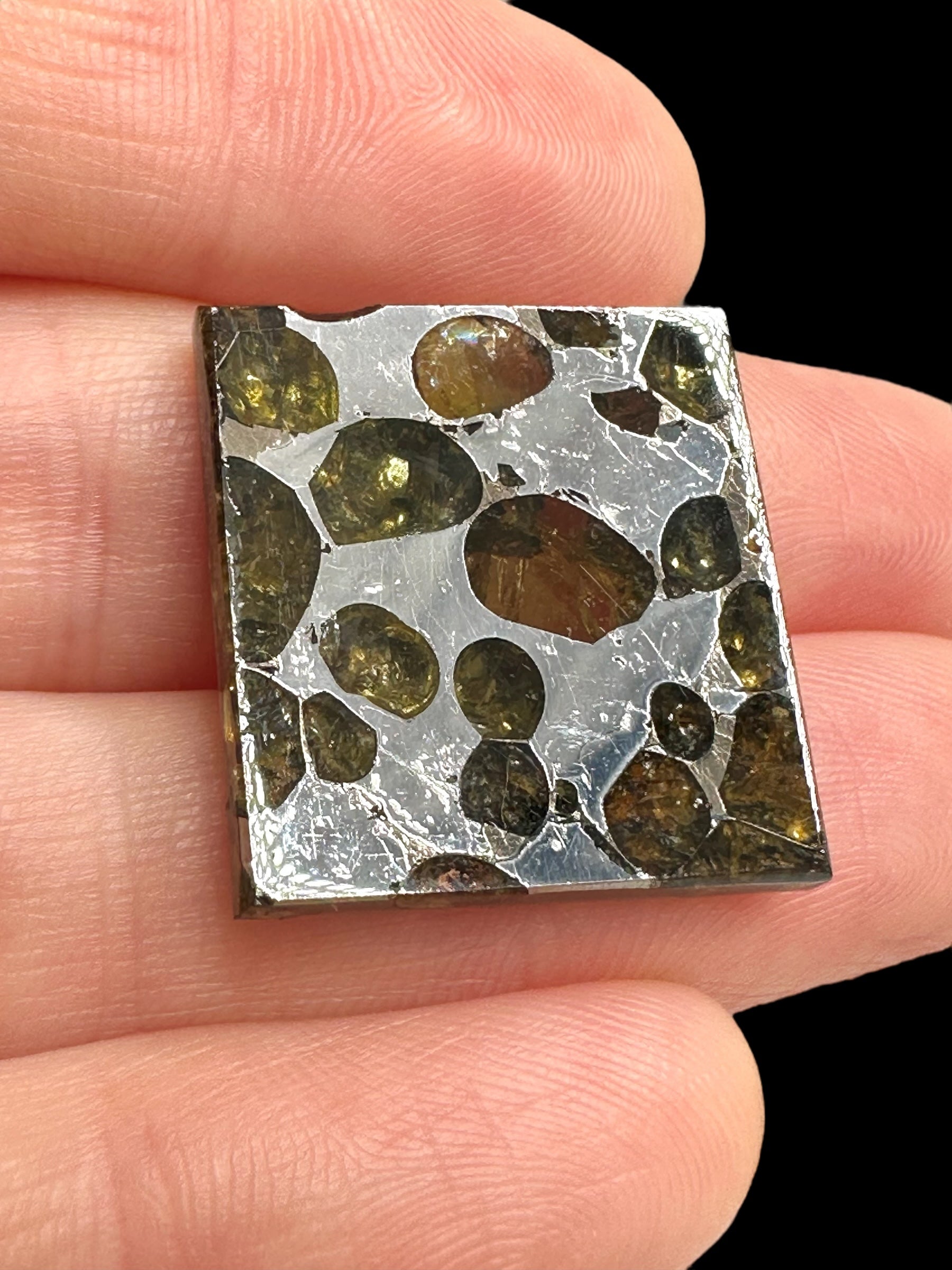 Meteorite Pallasit Brahin 5,7g – Extra Quality – Belarus - MEBR41