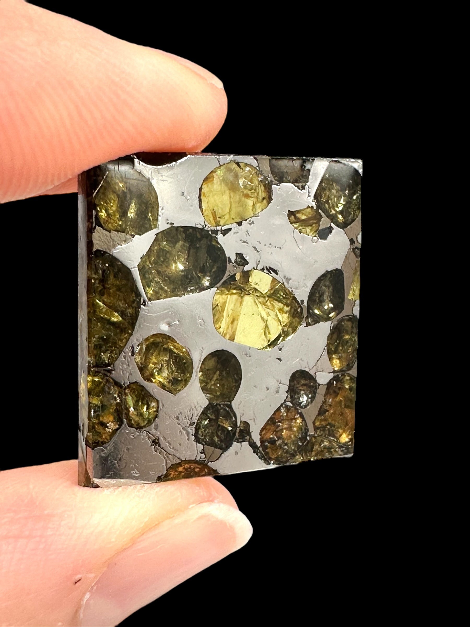 Meteorite Pallasit Brahin 5,7g – Extra Quality – Belarus