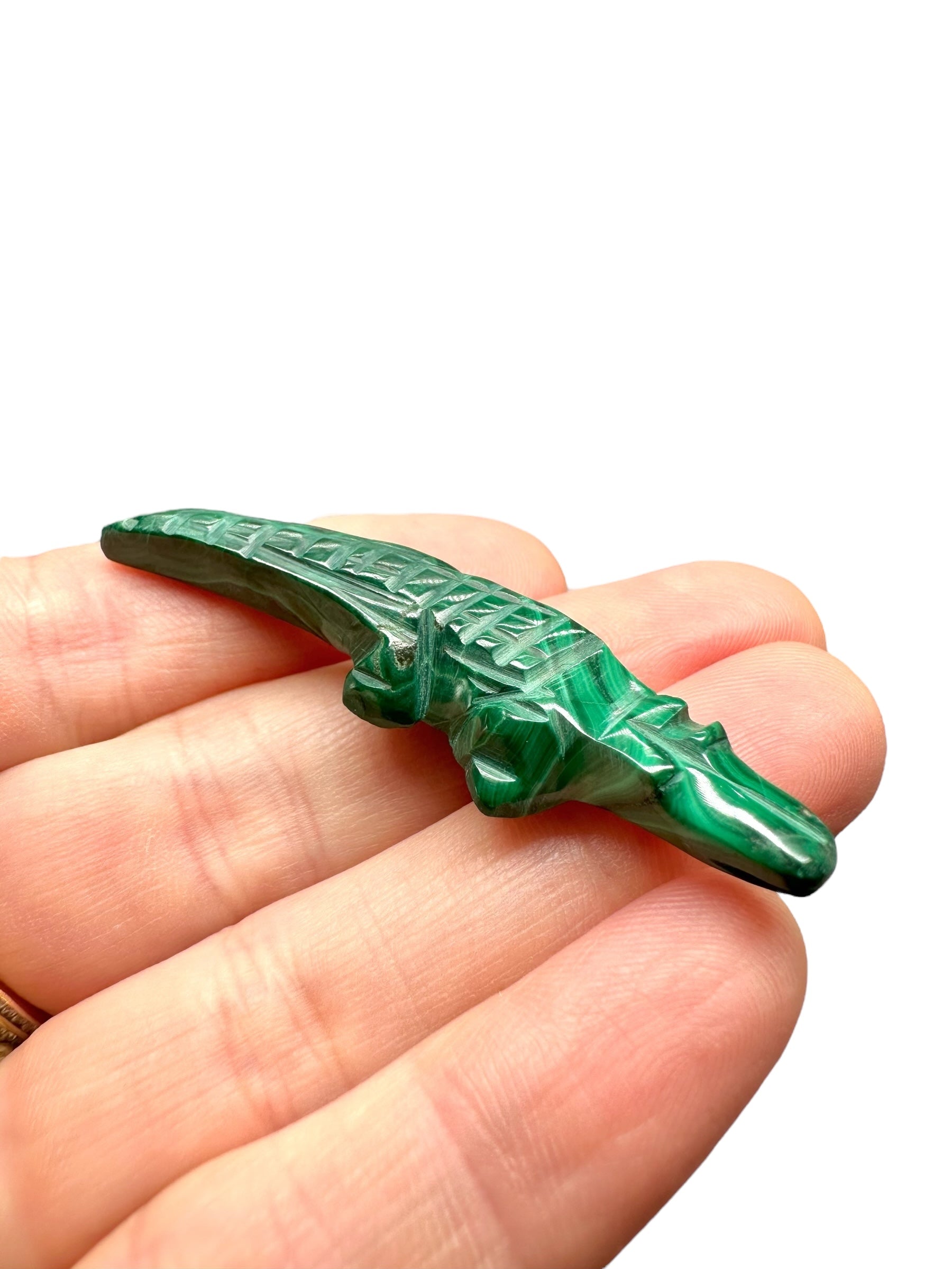Malachite animal – Crocodile - MZ038