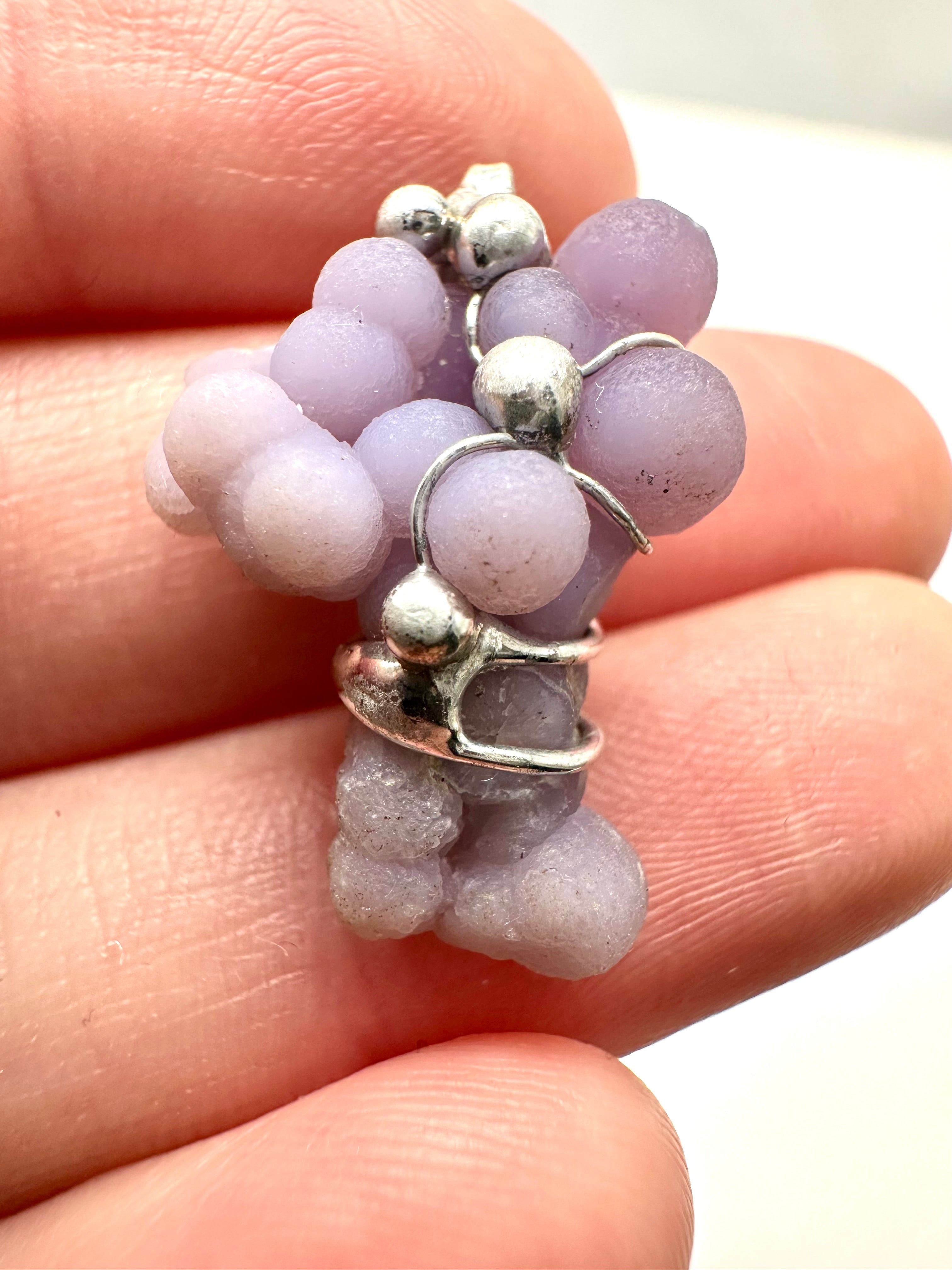 Grape chalcedony pendant - P/HCH9