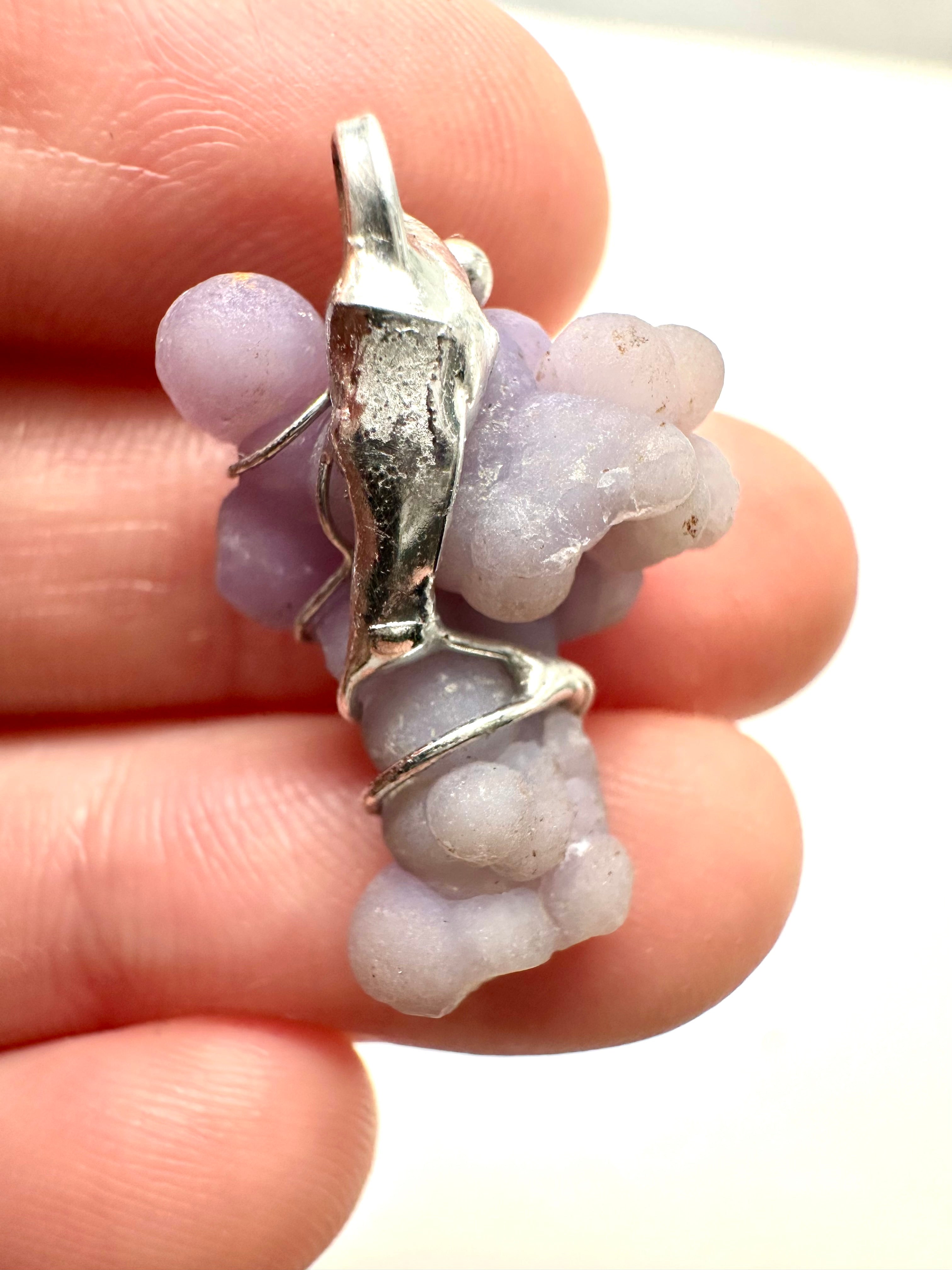 Grape chalcedony pendant