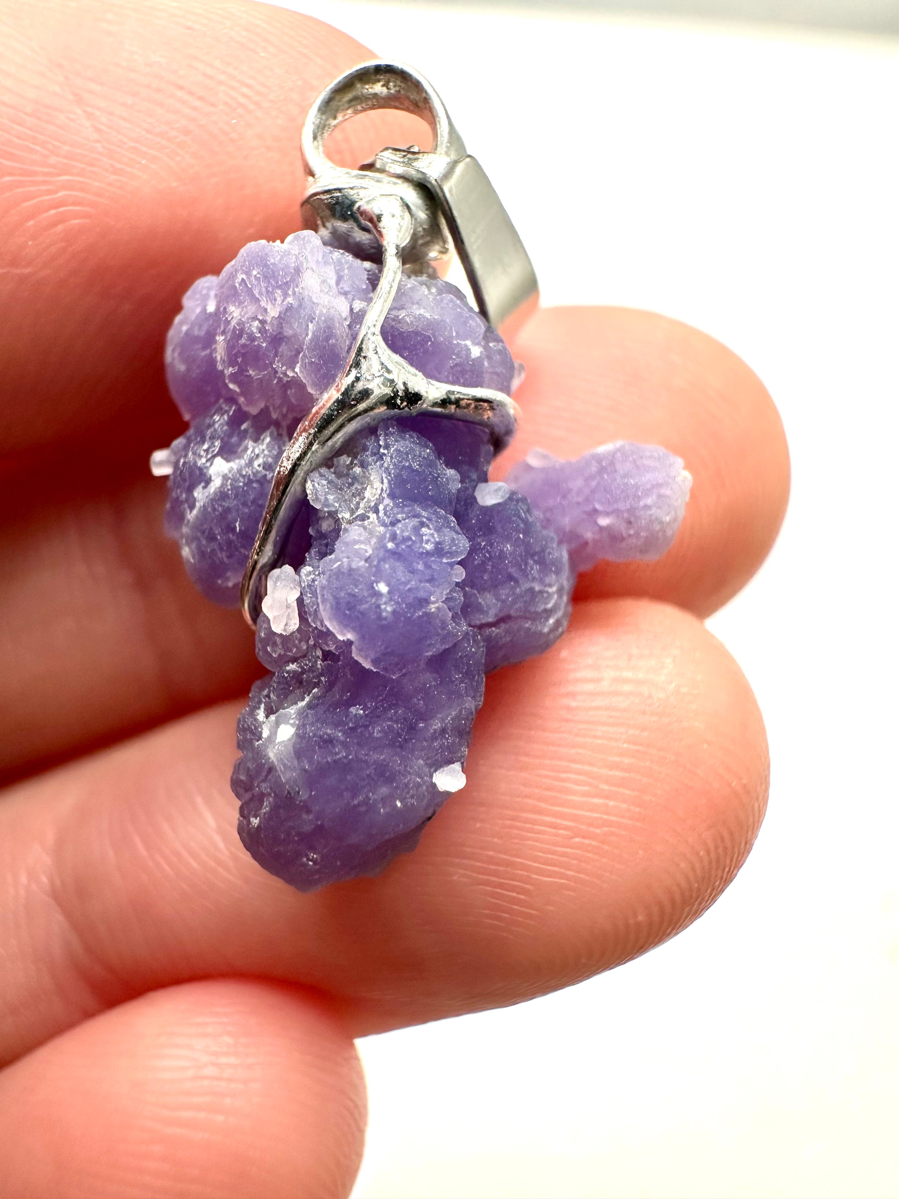 Grape chalcedony pendant