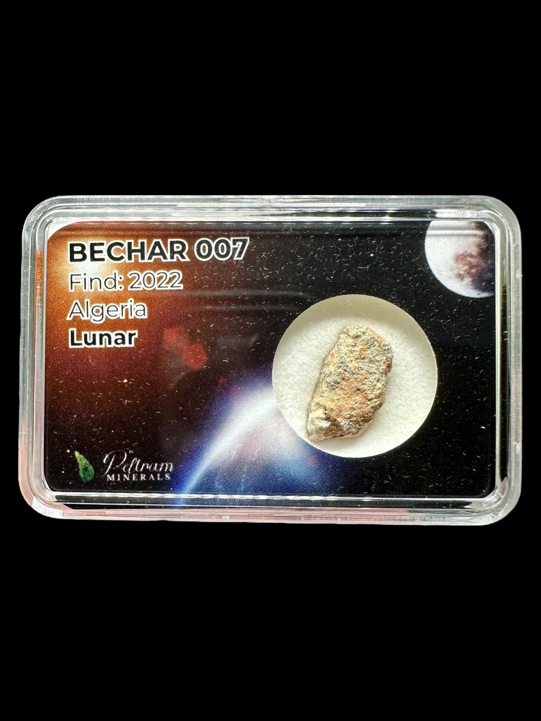 Lunar meteorite Bechar 007 – 0,8g – Algeria