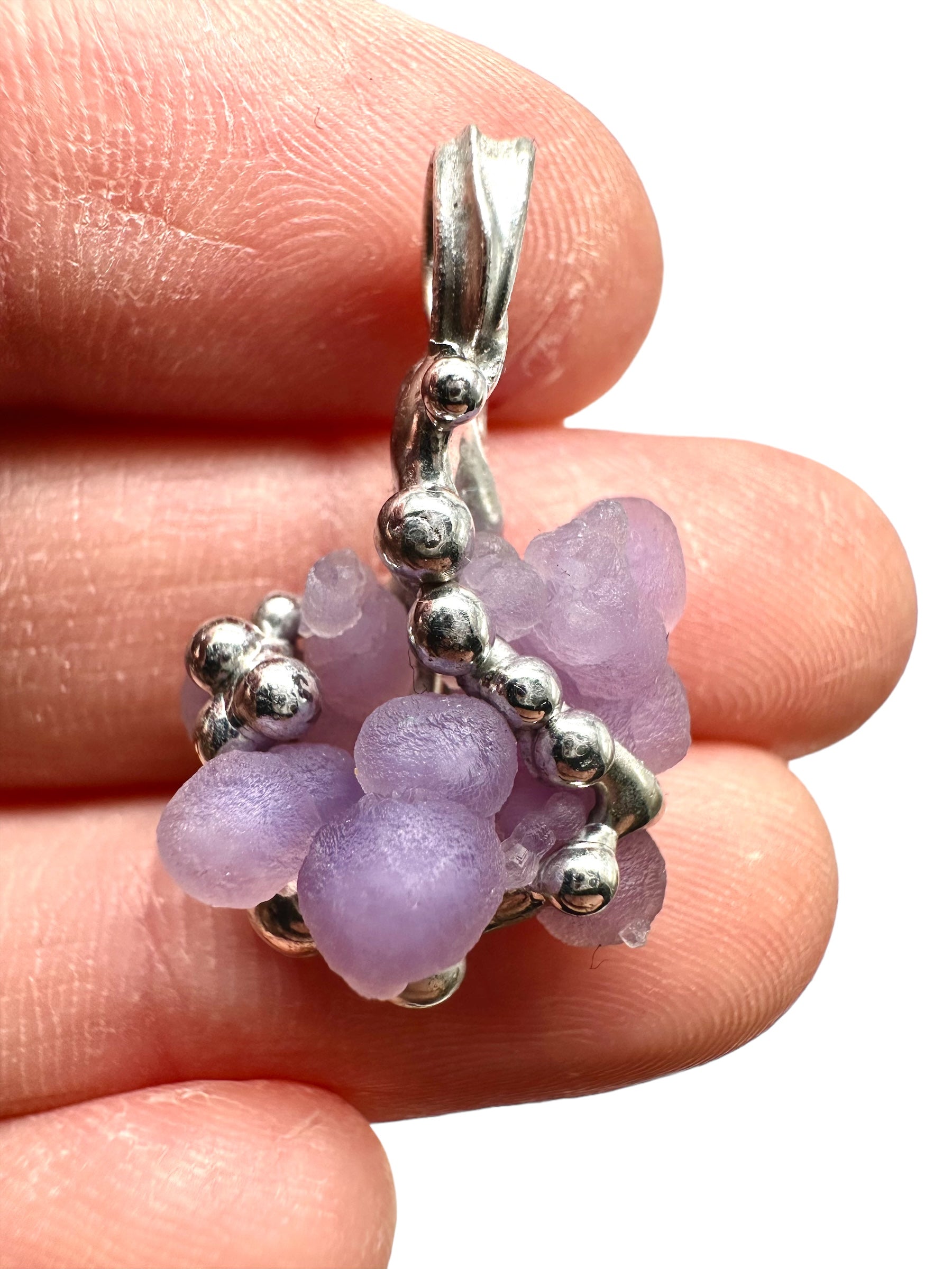 Grape chalcedony pendant
