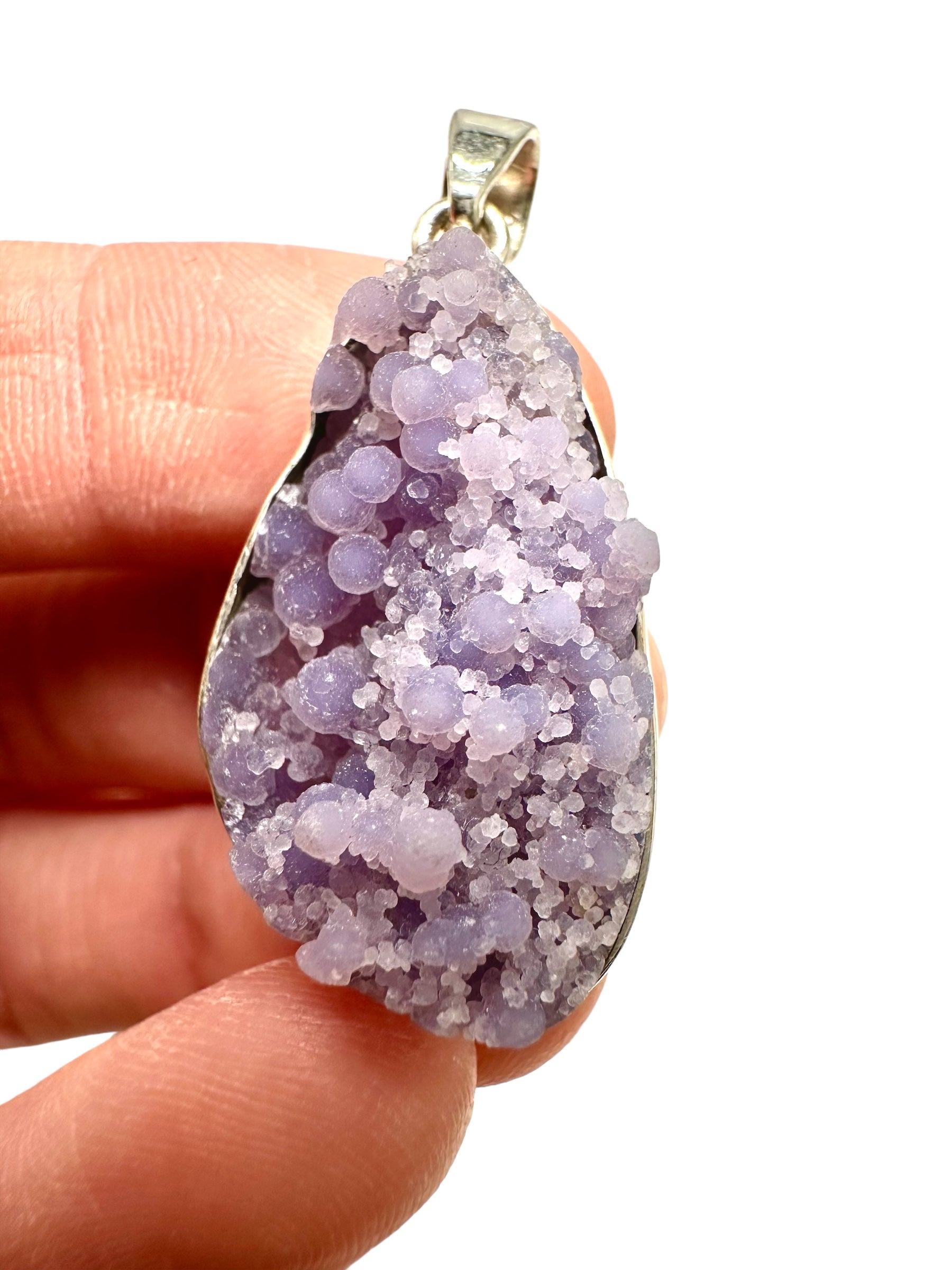 Grape chalcedony pendant