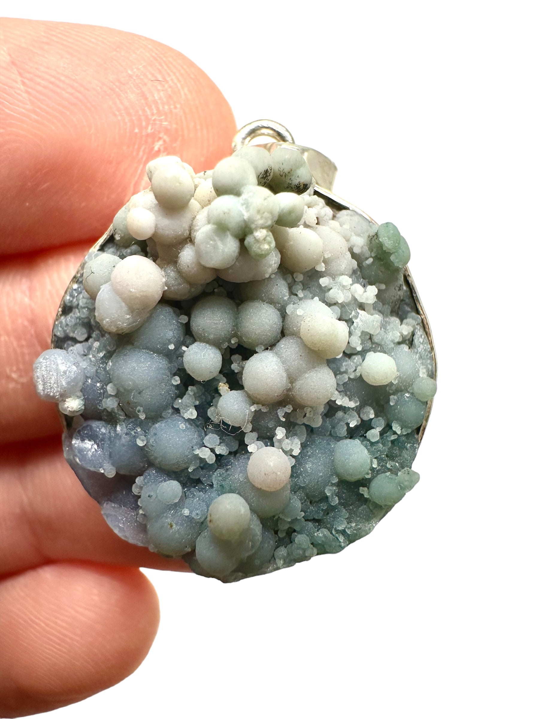 Grape chalcedony pendant