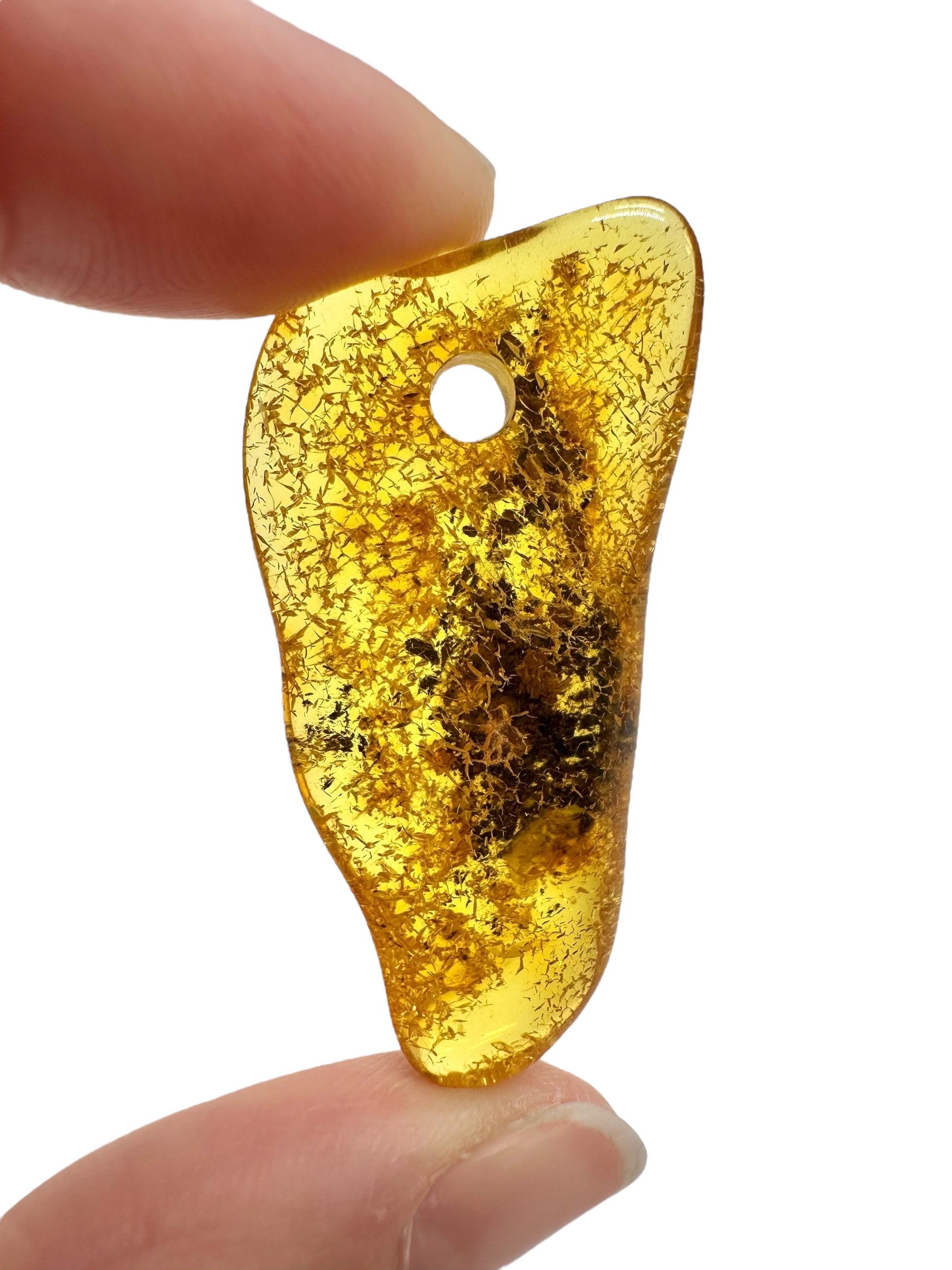 Amber with a drilled hole for hanging 4g – Lithuania - JND164
