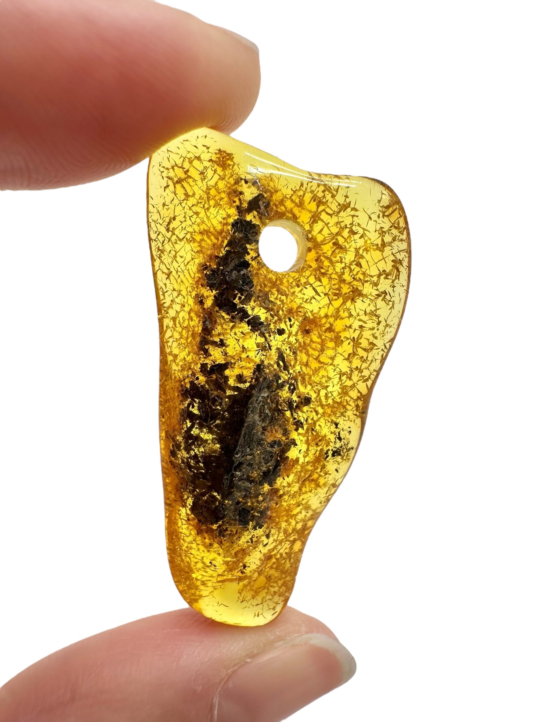 Amber with a drilled hole for hanging 4g – Lithuania - JND164