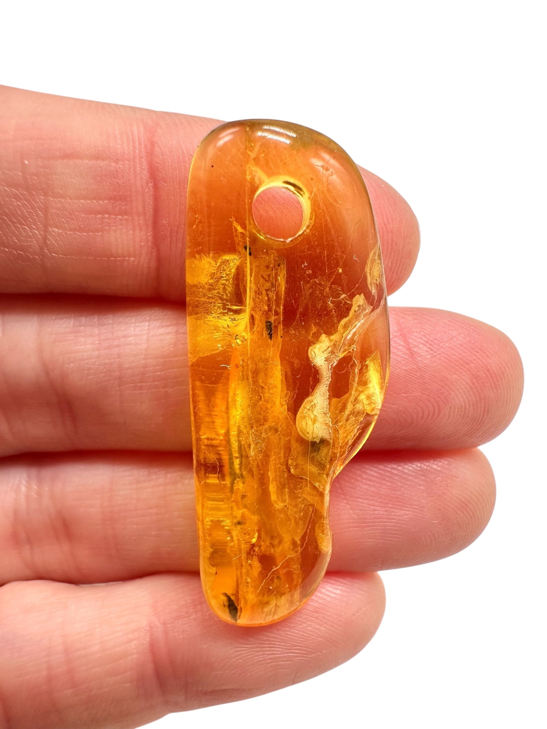 Amber with a drilled hole for hanging 2,4g – Lithuania