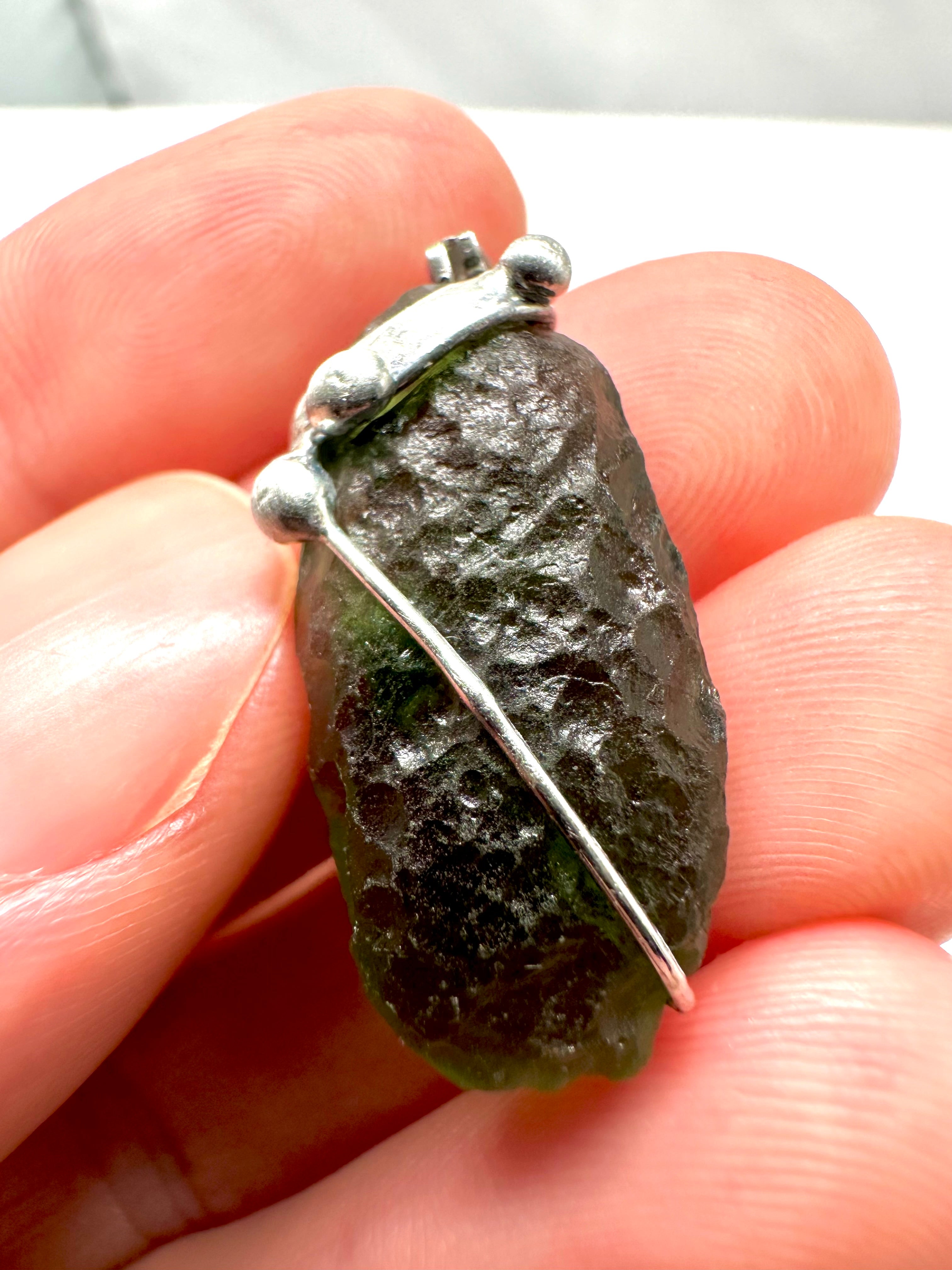 Moldavite pendant