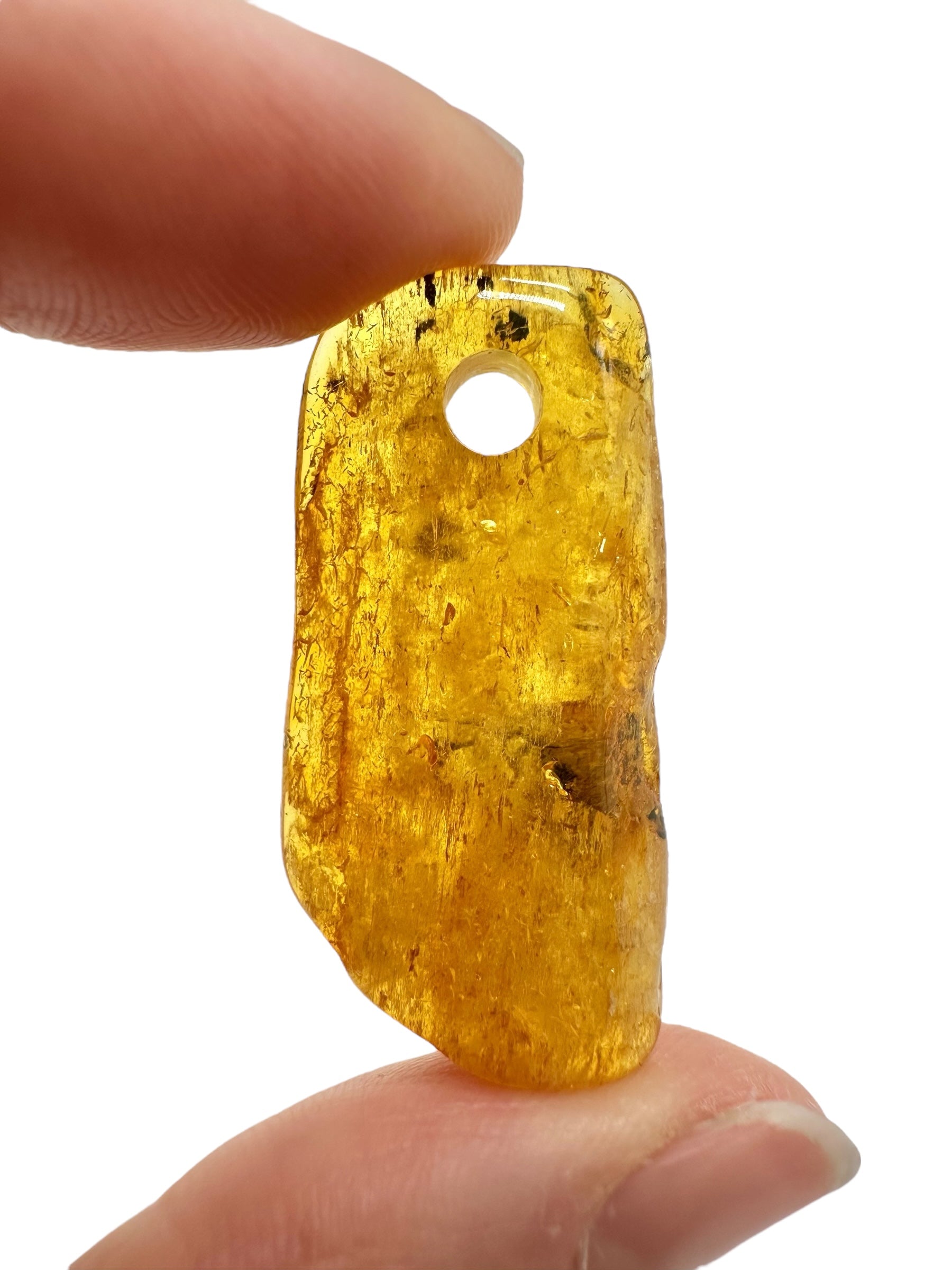 Amber with a drilled hole for hanging 3,3g – Lithuania - JND168