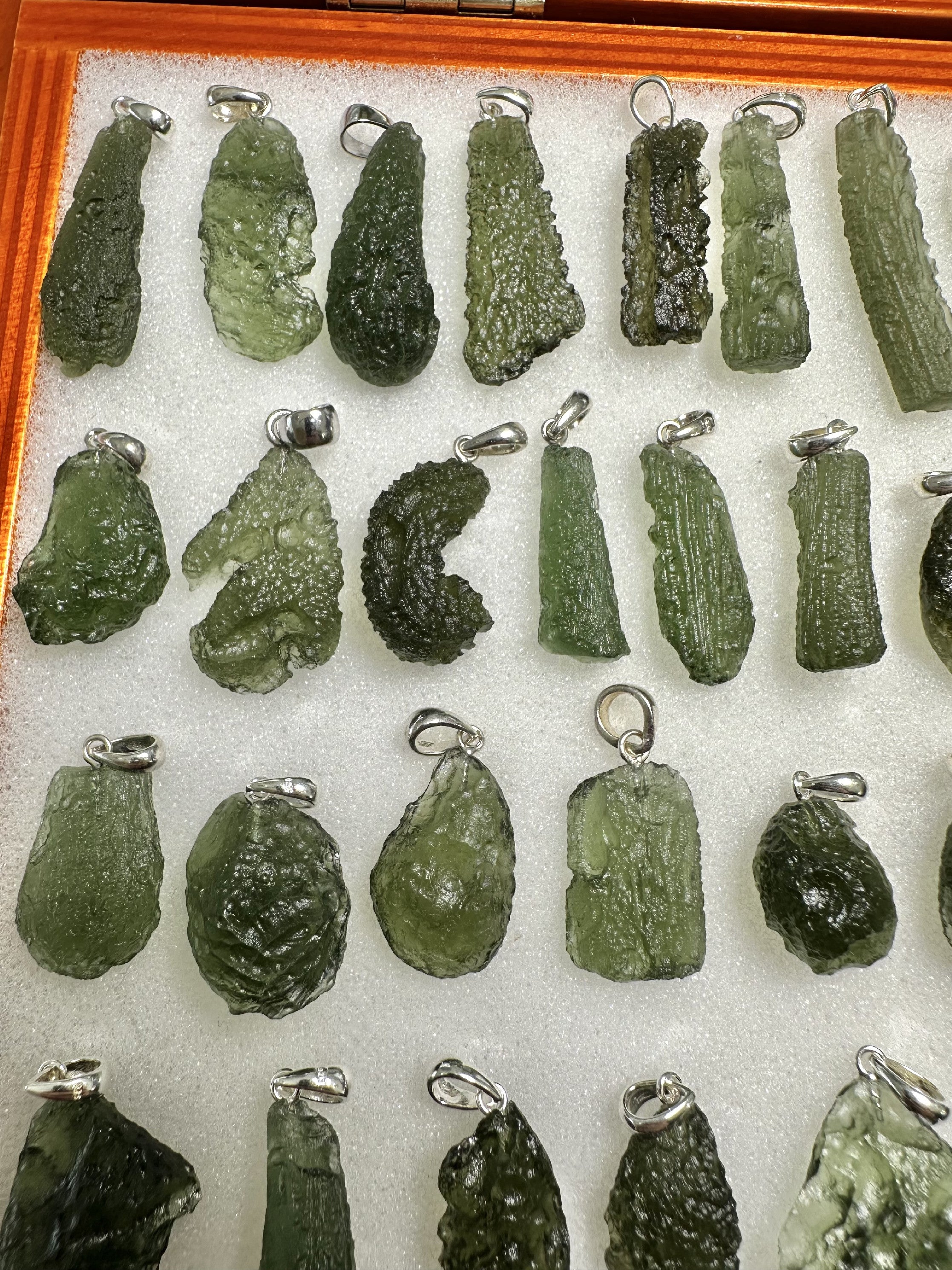 Silver moldavite jewellery – 130g - VSPERK12