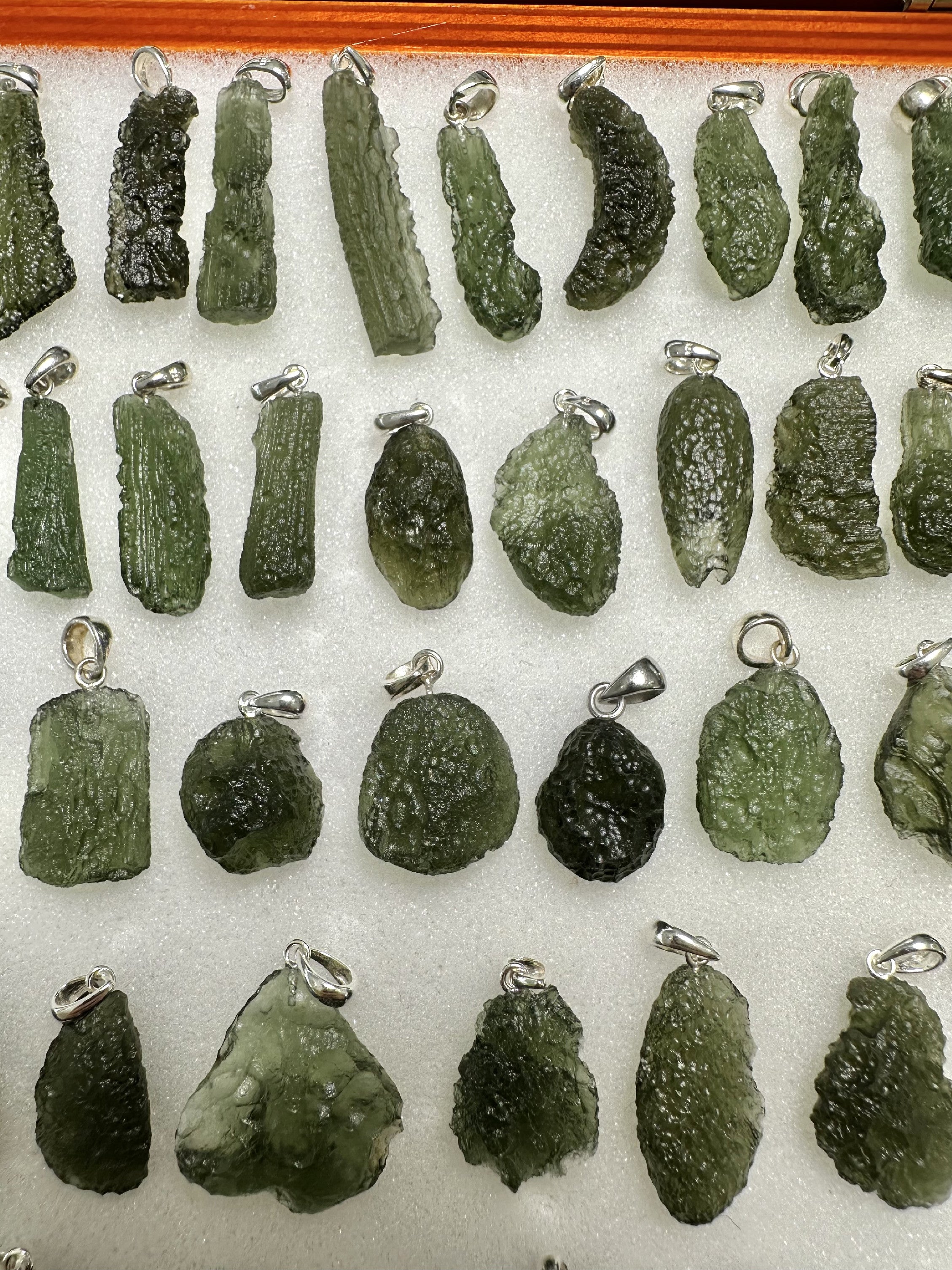 Silver moldavite jewellery – 130g - VSPERK12