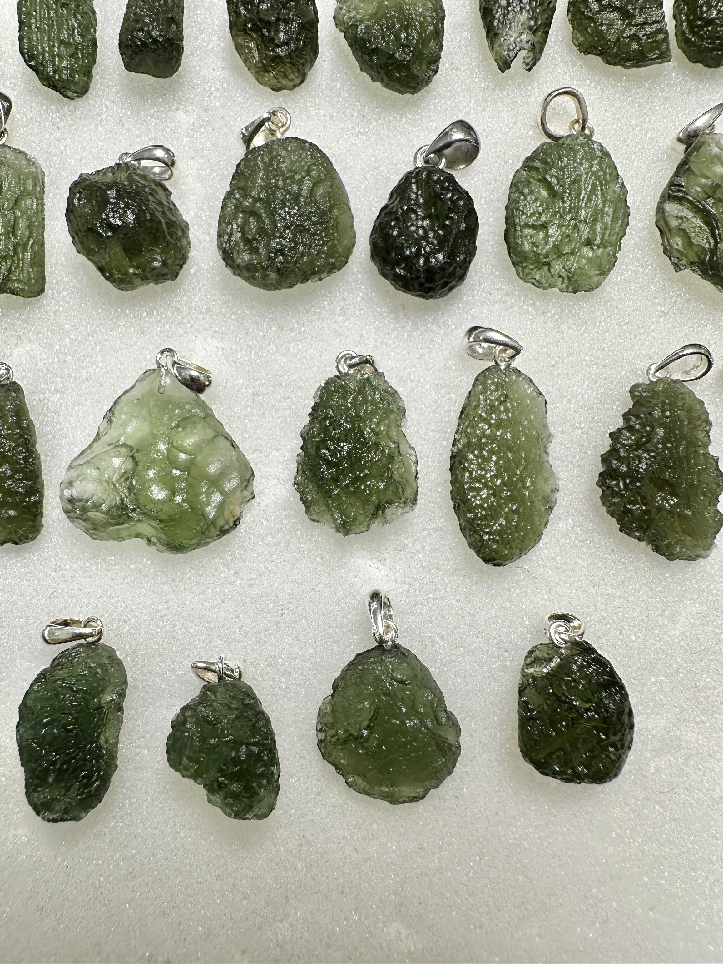 Silver moldavite jewellery – 130g - VSPERK12