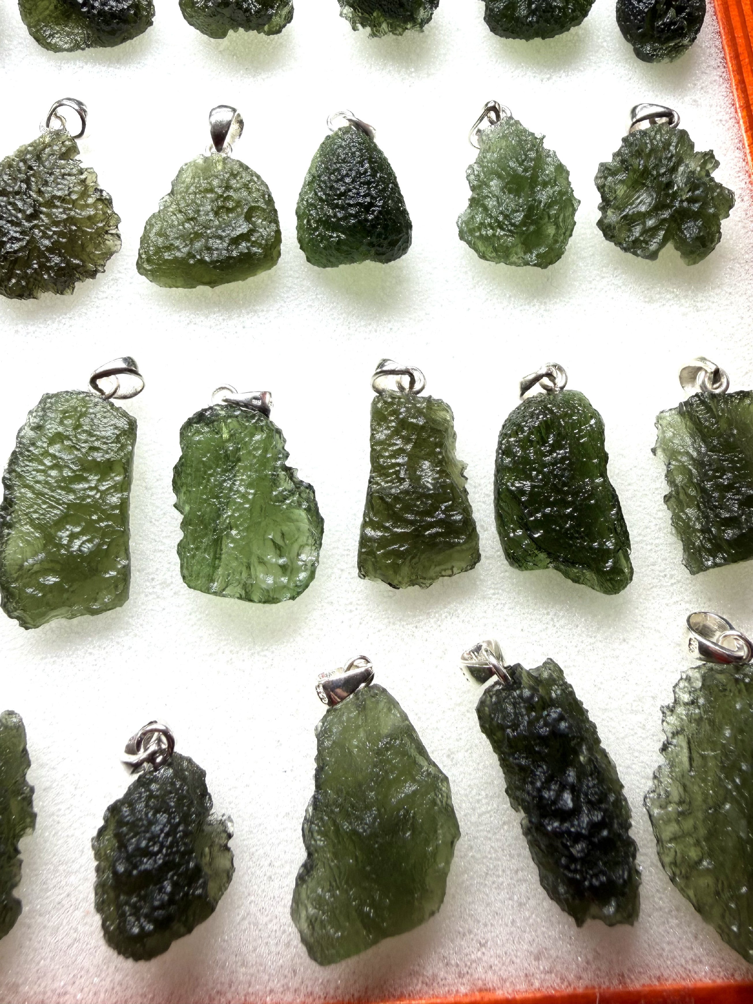 Silver moldavite jewellery – 221g - VSPERK9