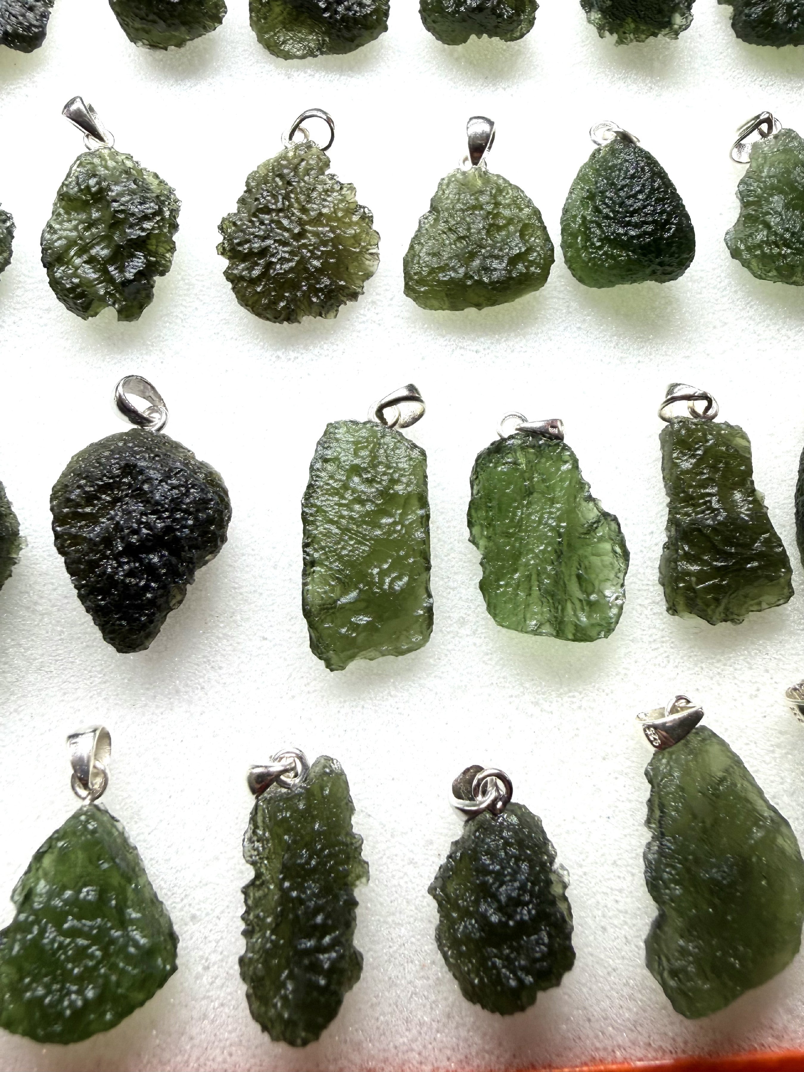Silver moldavite jewellery – 221g - VSPERK9