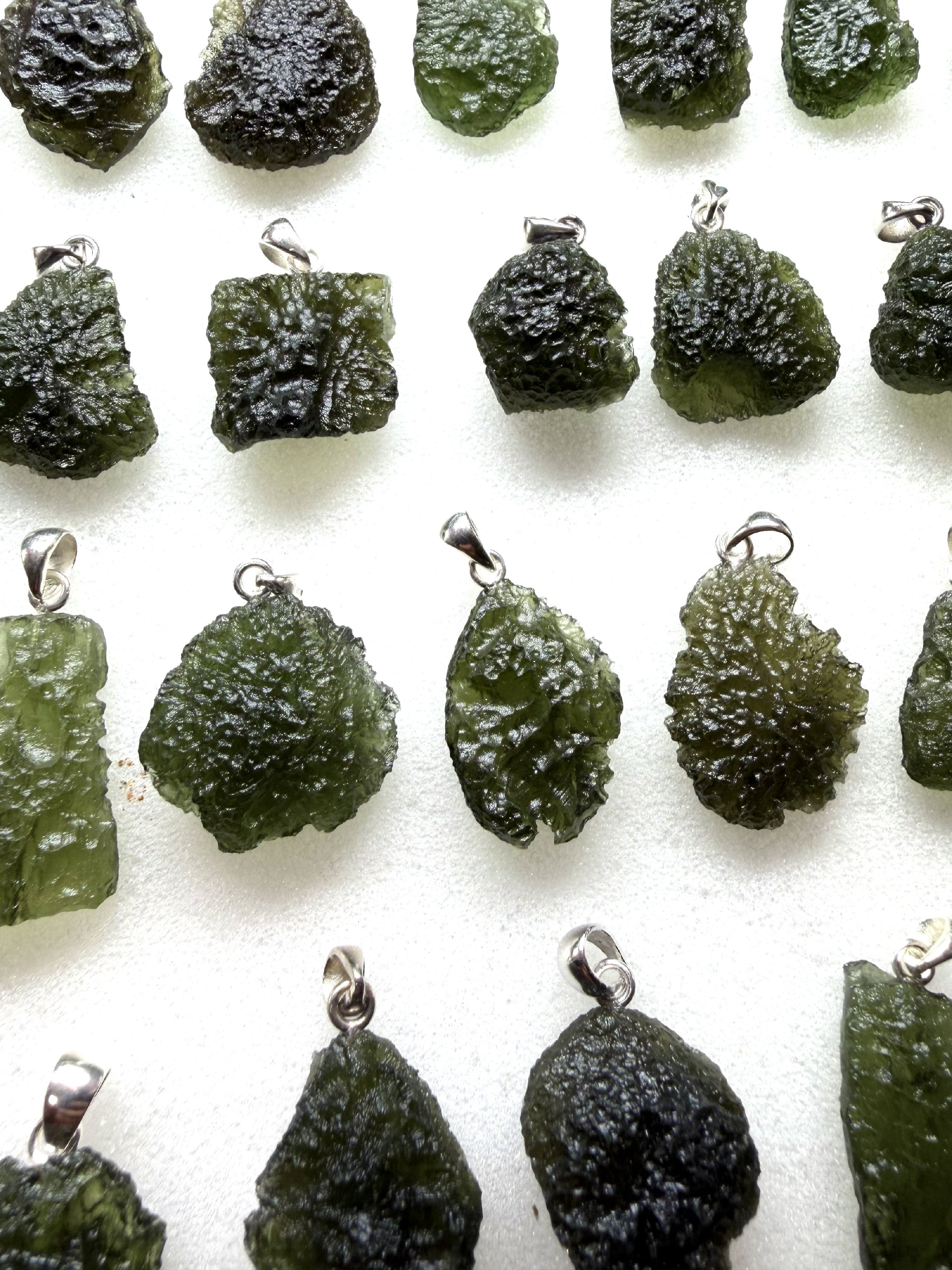 Silver moldavite jewellery – 221g - VSPERK9