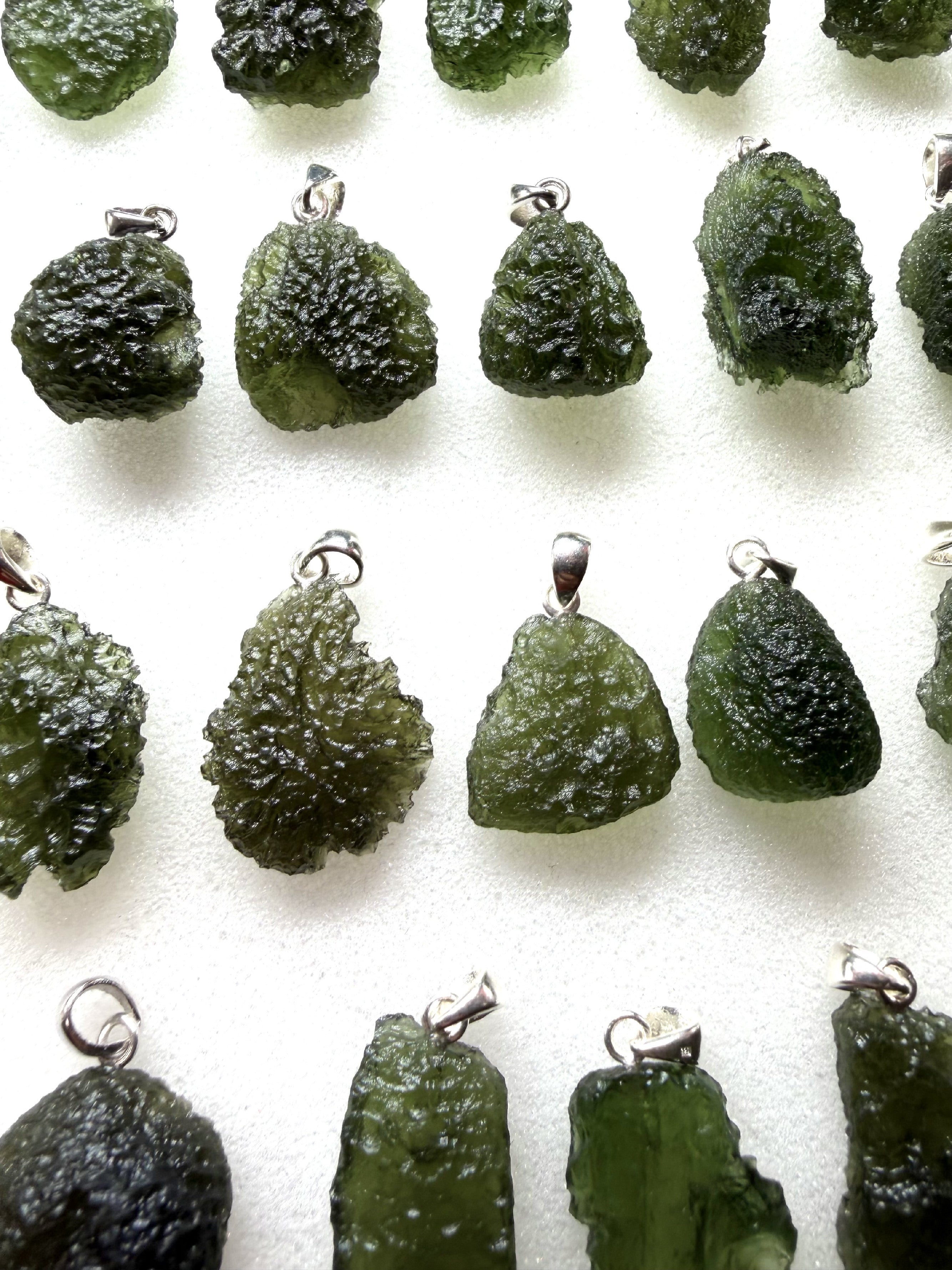 Silver moldavite jewellery – 221g - VSPERK9