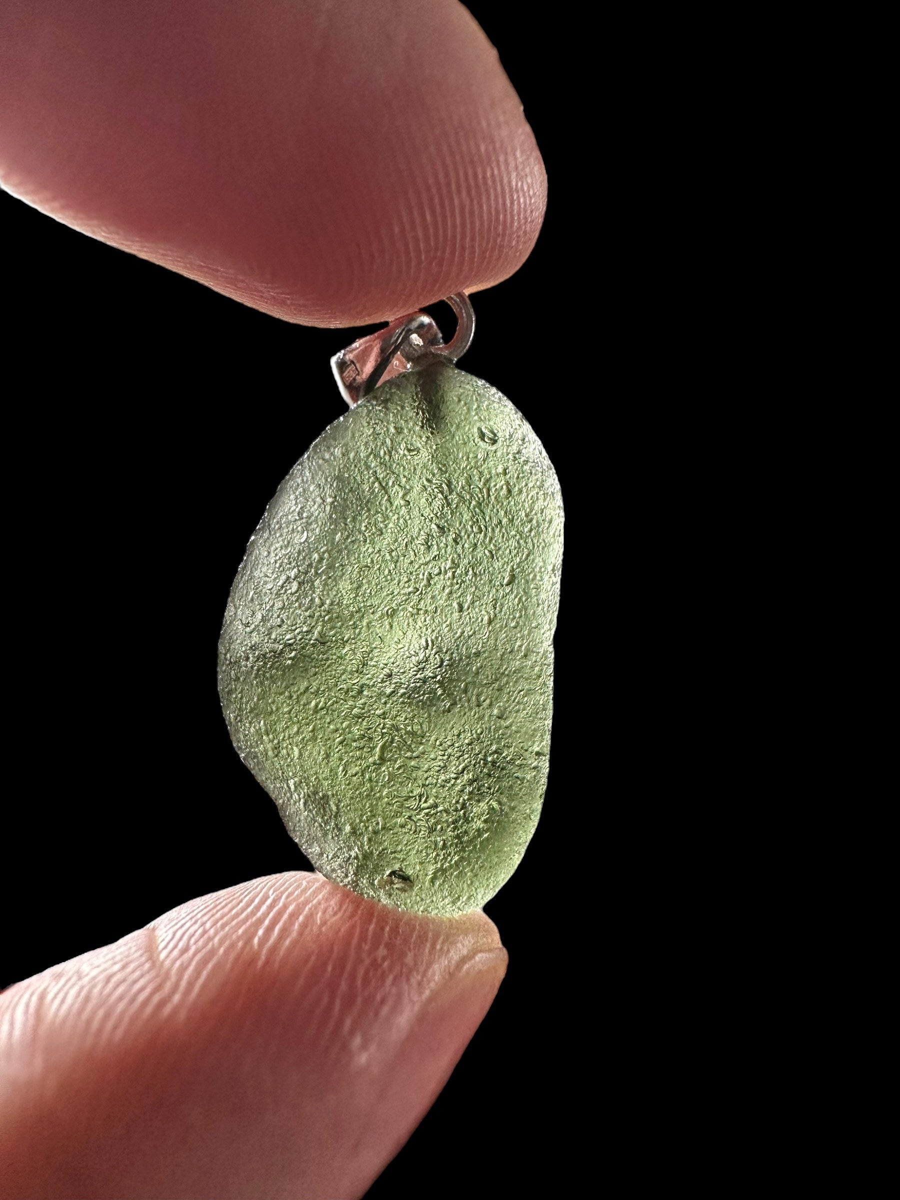Silver moldavite pendant 3,5g - SP/V712