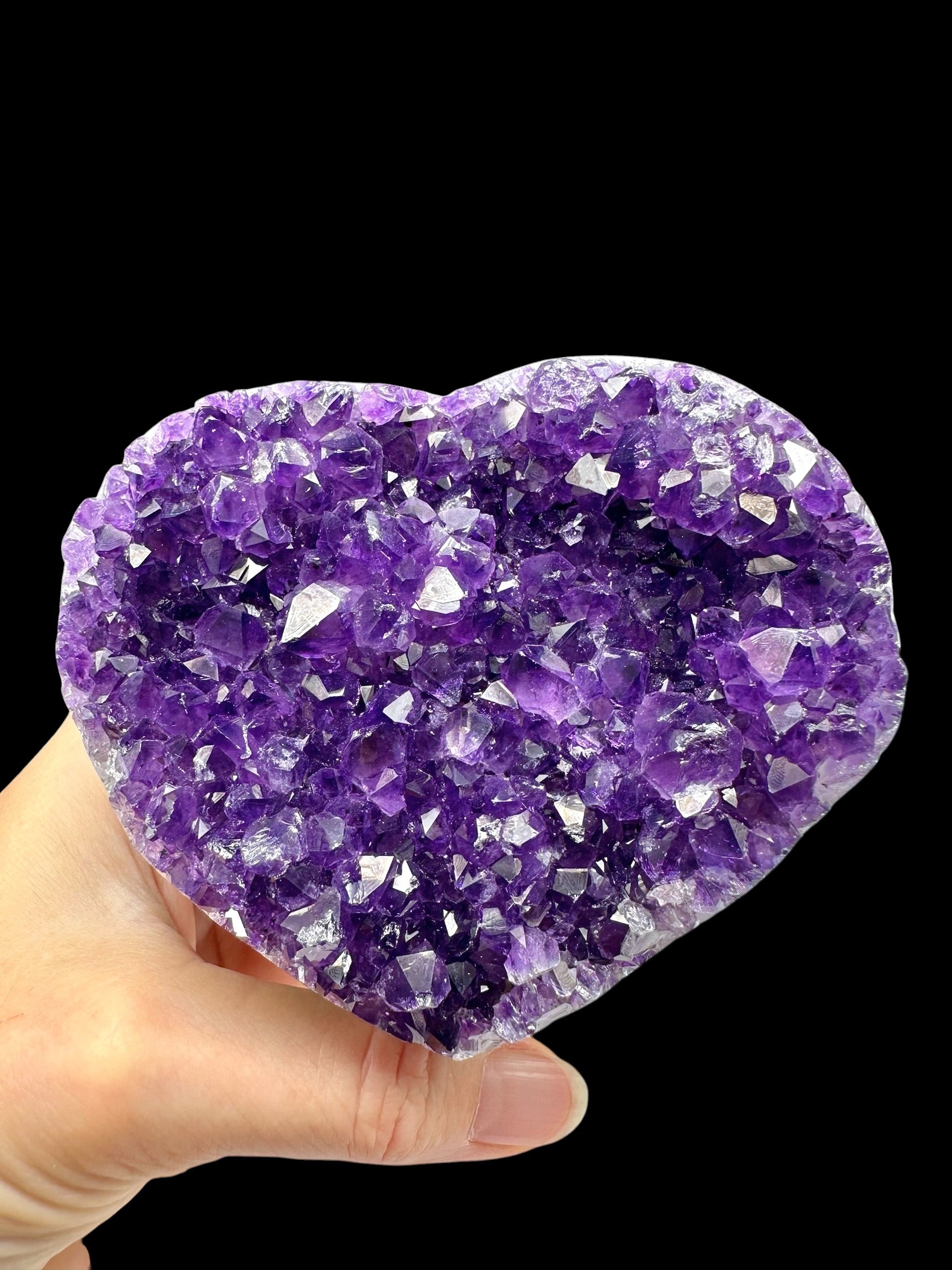 Amethyst heart – Uruguay - AMS19