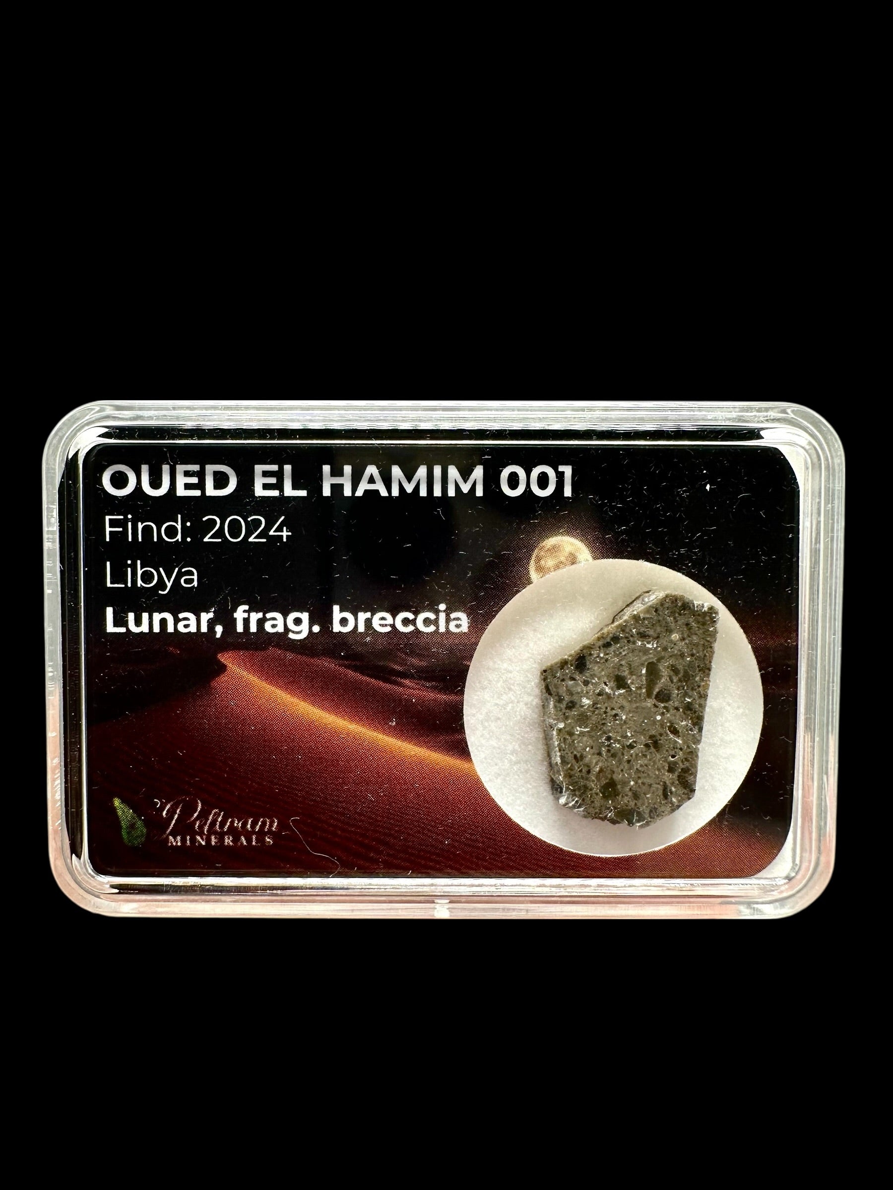 Lunar meteorite Oued el Hamim 001 – 1,4g – Libya