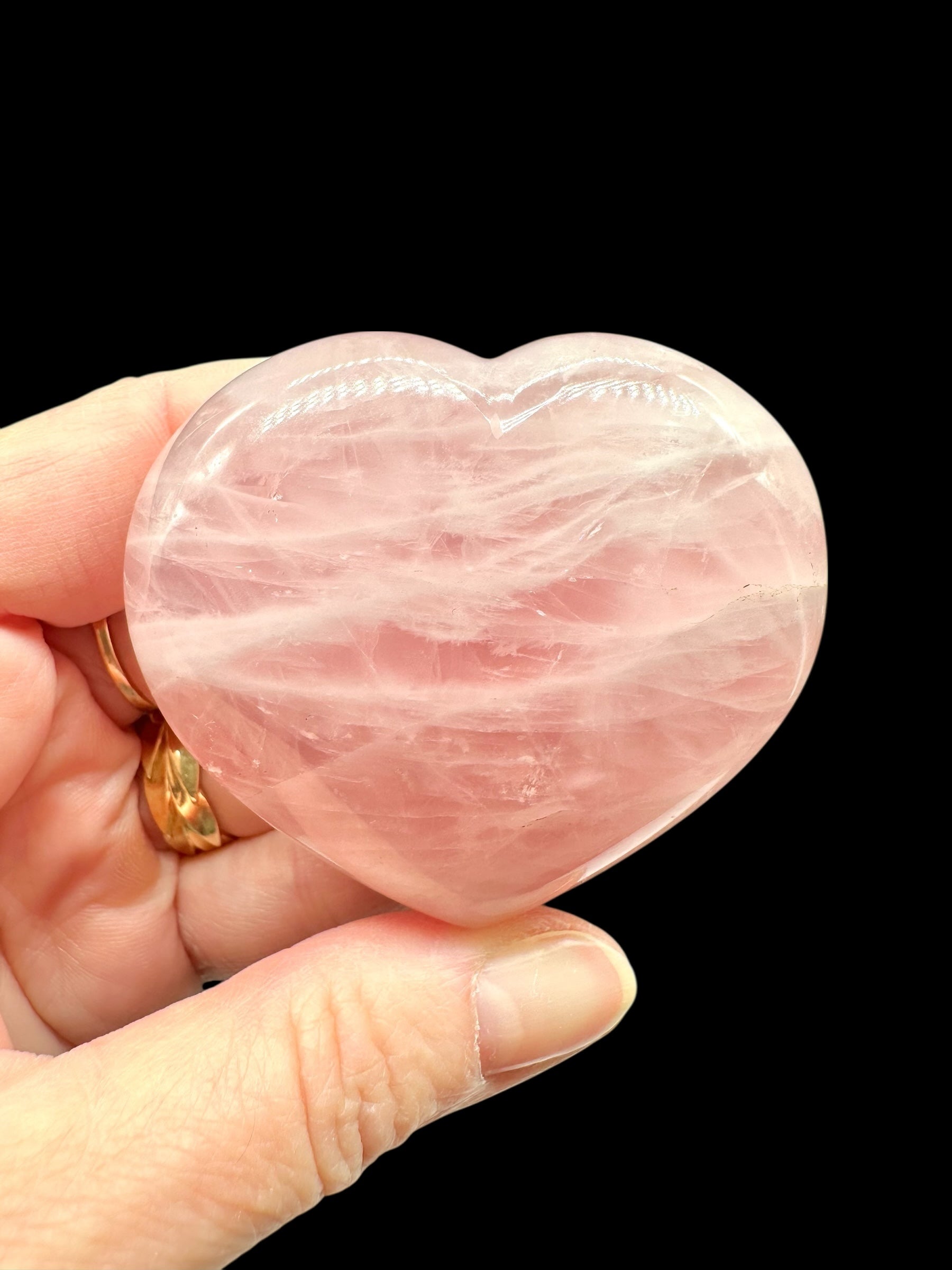 Rose quartz heart 5,9cm – Madagascar