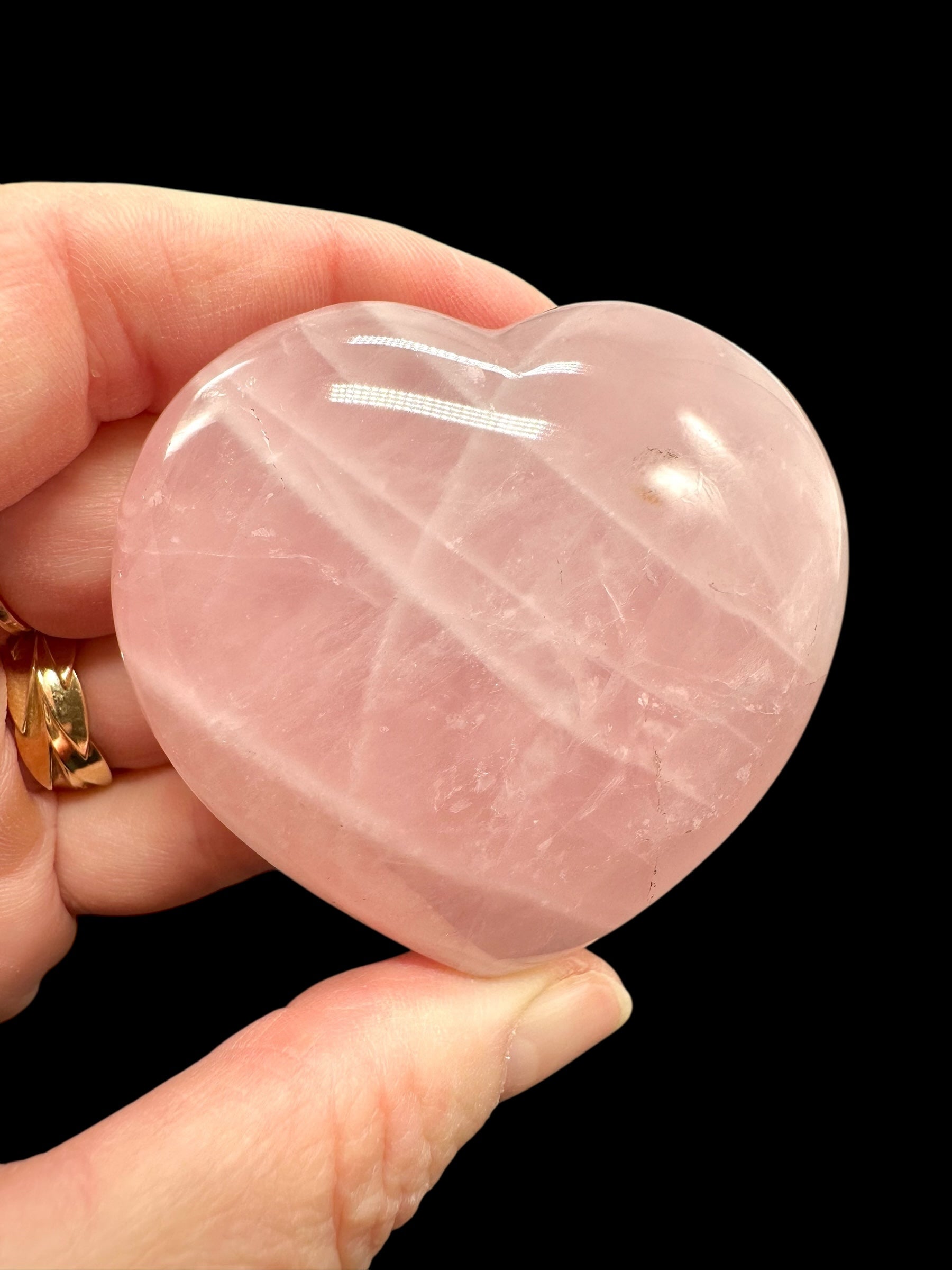 Rose quartz heart 5,8cm – Madagascar - RUS02