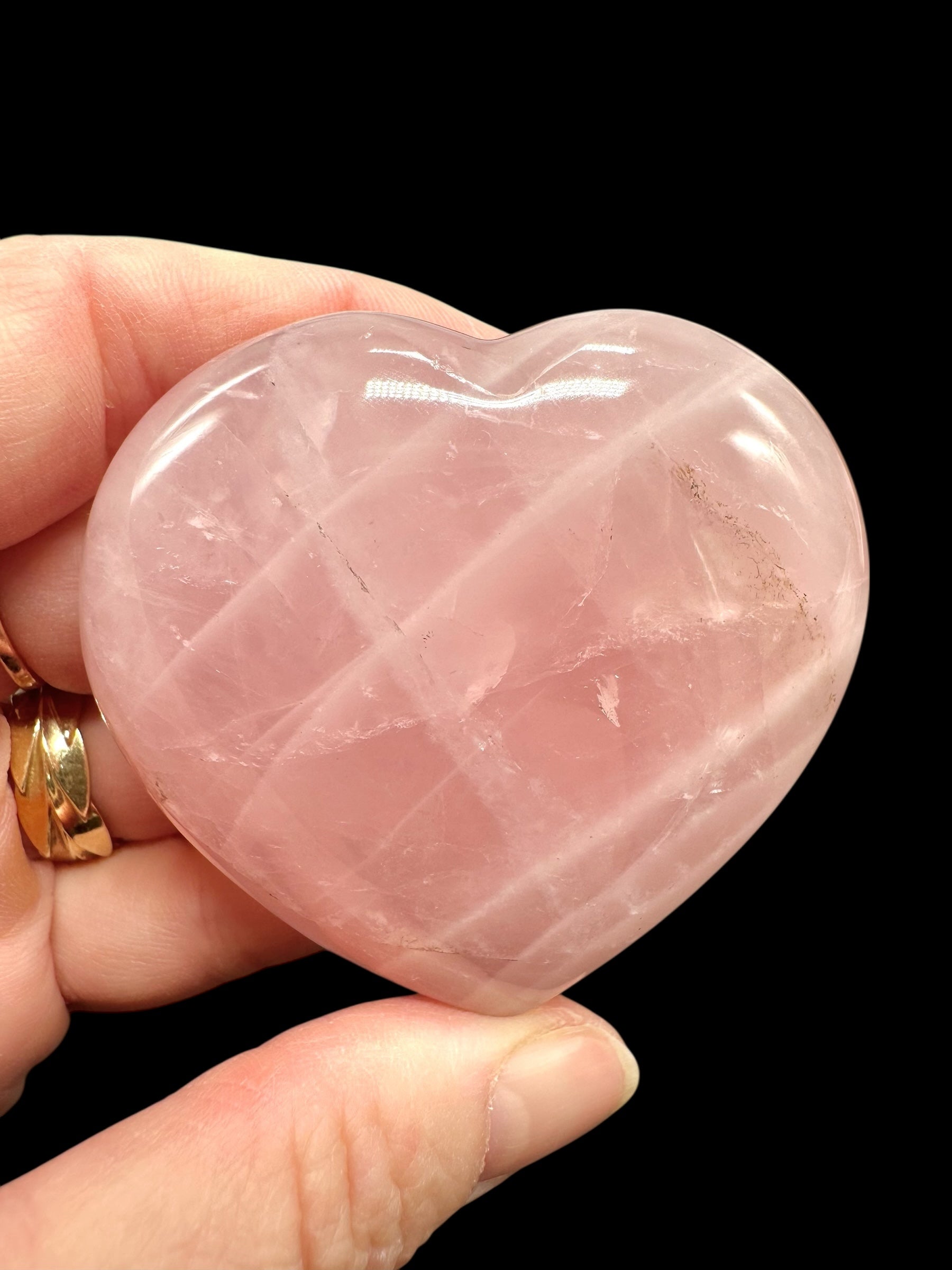 Rose quartz heart 5,8cm – Madagascar