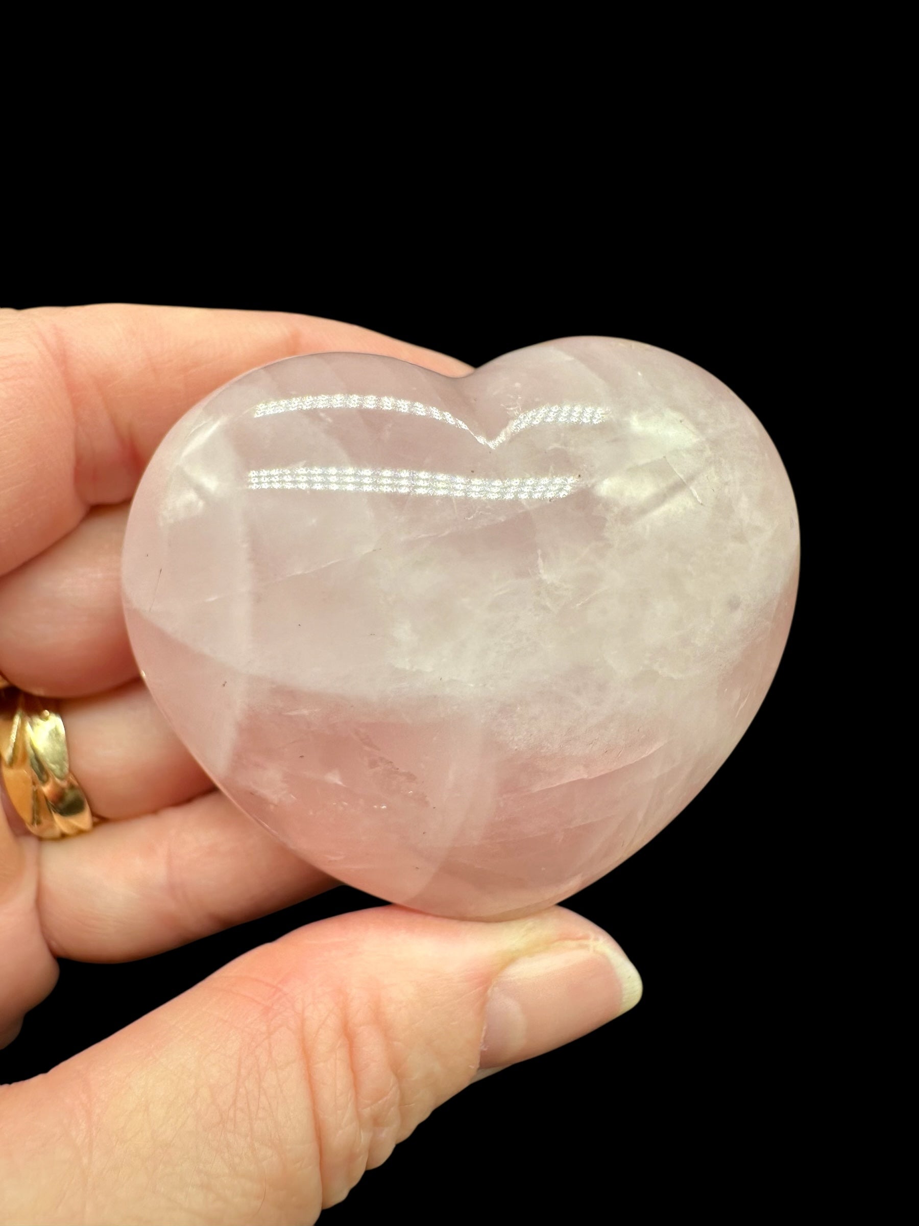 Rose quartz heart 5,5cm – Madagascar - RUS04